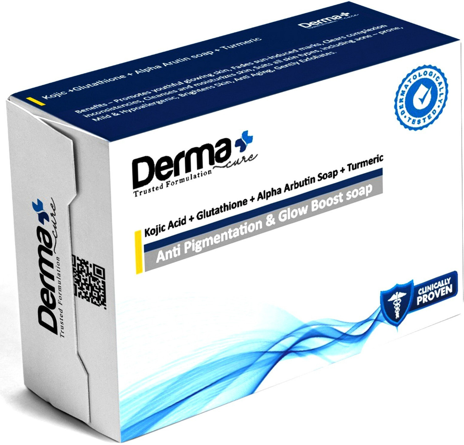 Image of Derma Kojic Acid, Glutatheone, Alpha Arbutin, Turmeric Soap for skin. Pack of 1