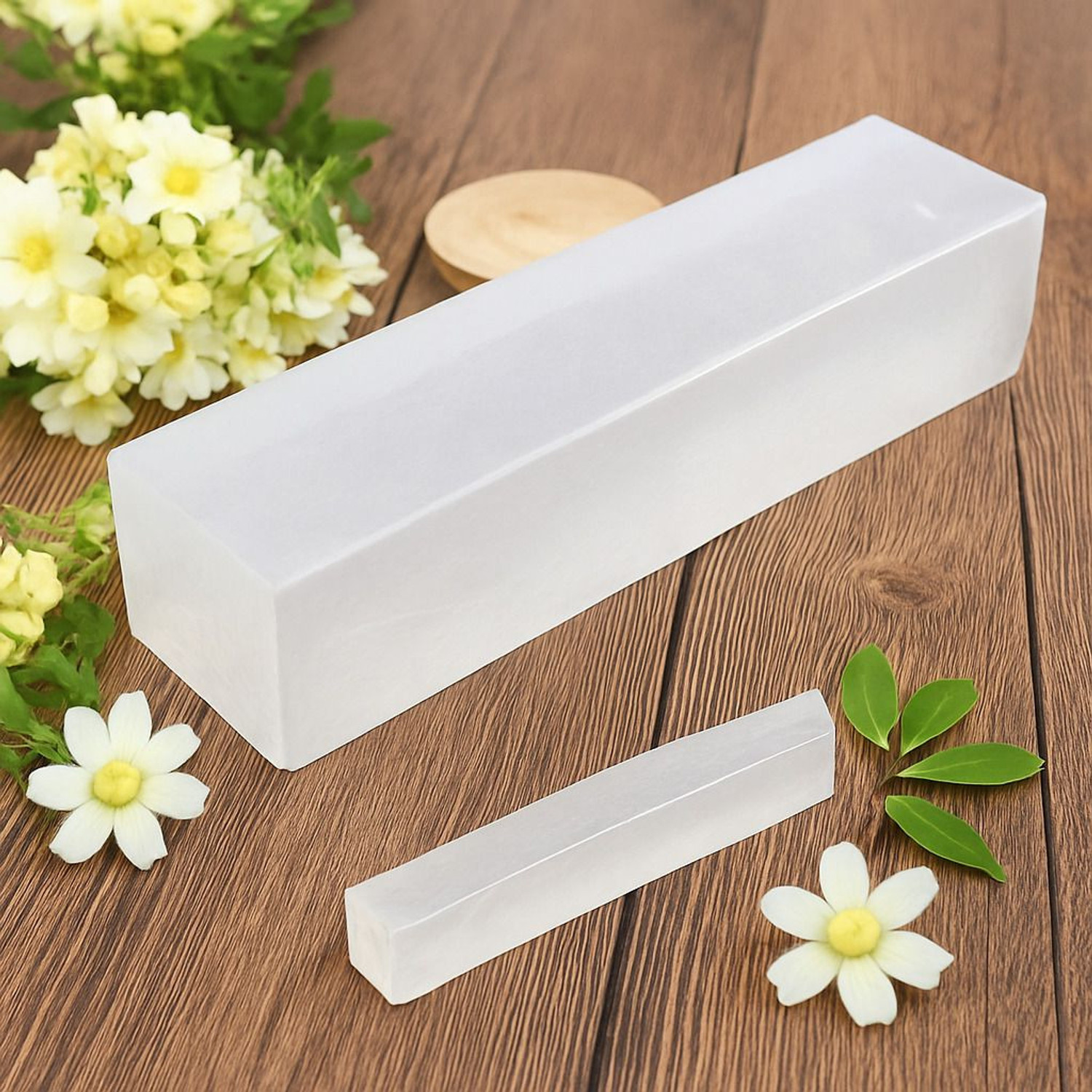 Image of G LOOK Pure Glycerin Soap Base Crystal Clear Melt and Pour Soap Making Base