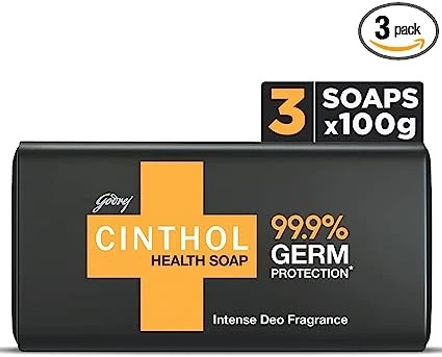 Image of CINTHOL Health+ Bath Soap, 100gx3 @ 99.9%