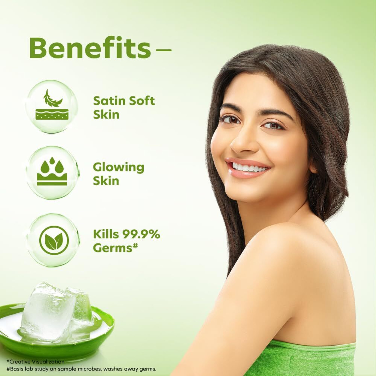 Image of Vivel Aloe Vera Bathing Soap with Vitamin E for Soft Skin, for Women & Men