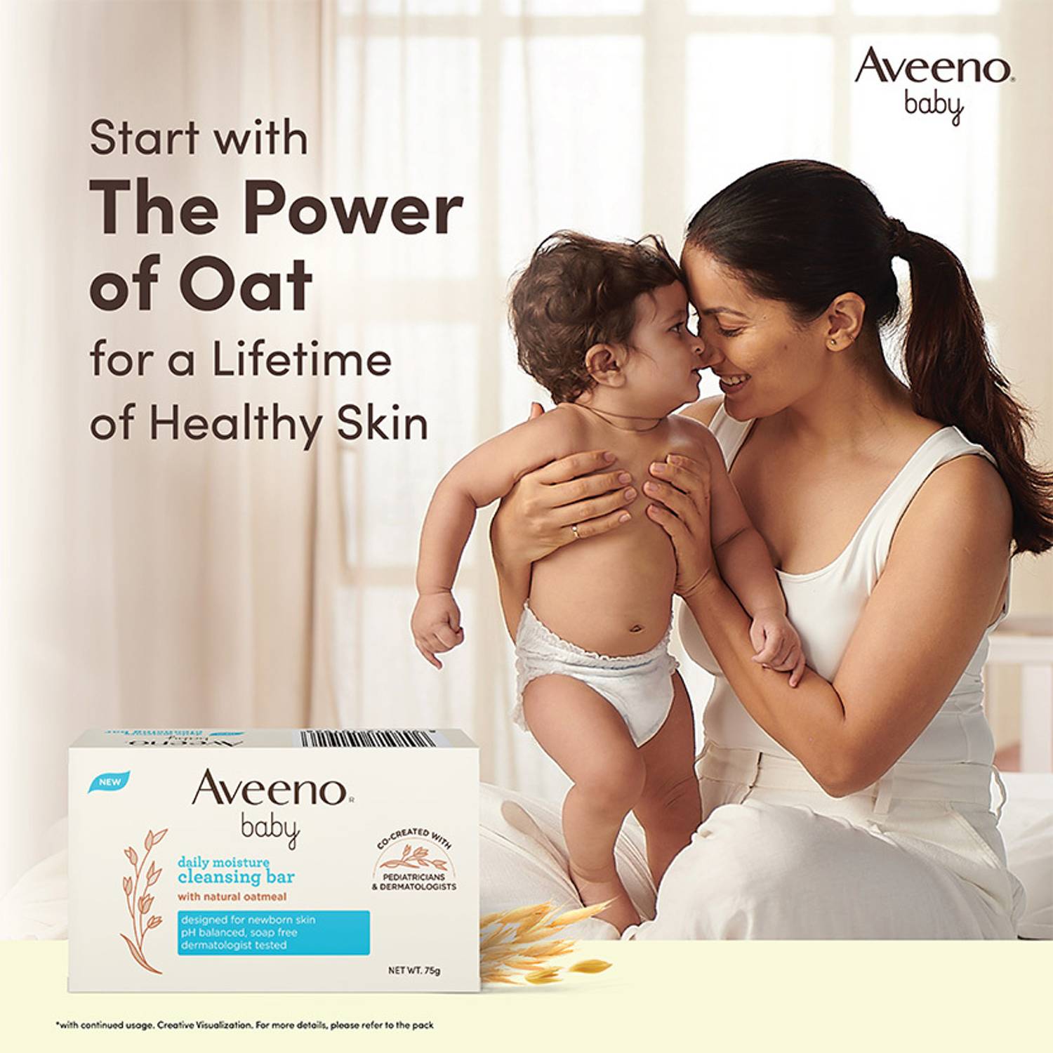 Aveeno Baby Daily Moisture Cleansing Bar - Image 2