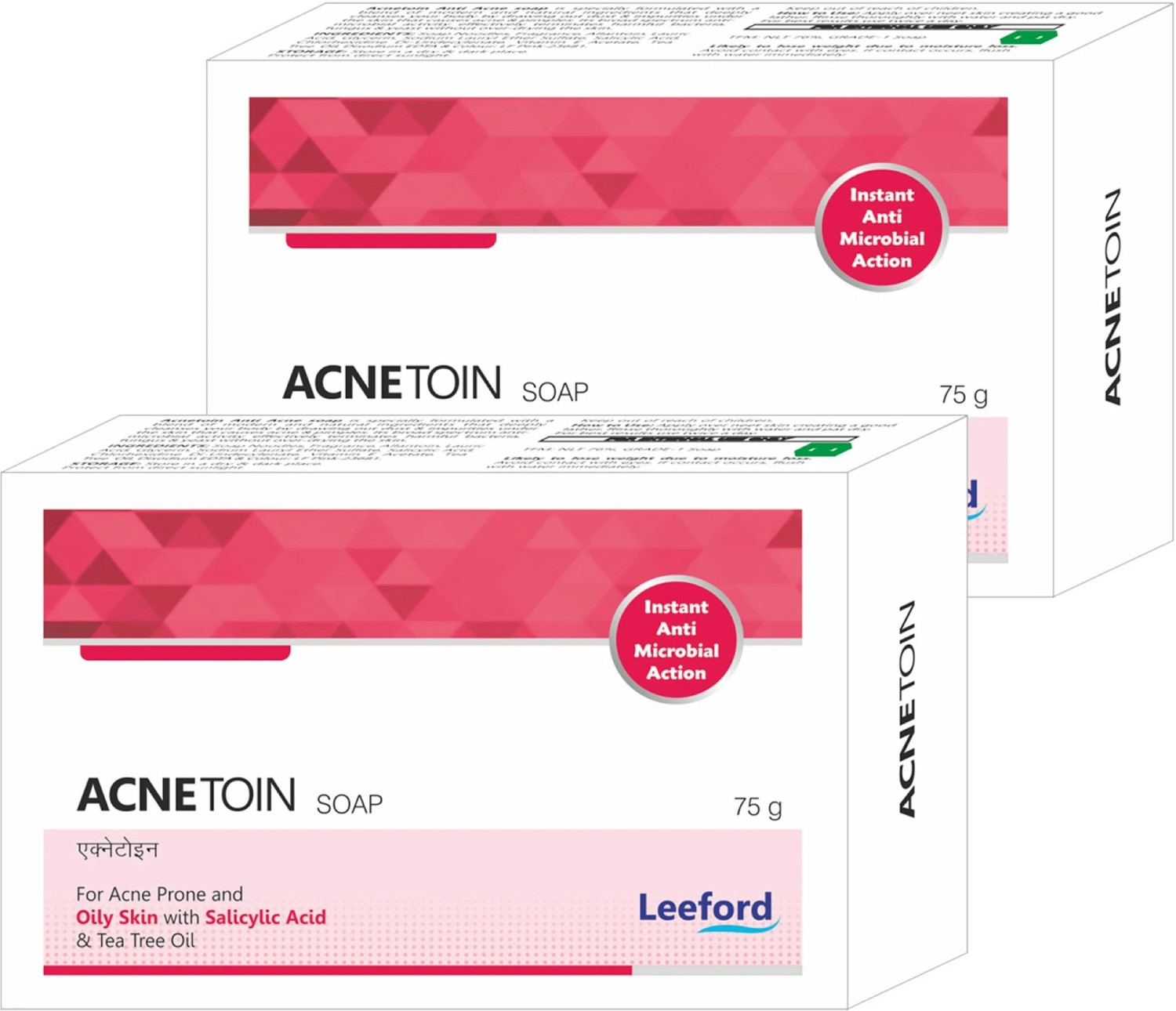 Image of Leeford Acnetoin AntiAcne Sebum Reducing Skin Nourishment Soap for Acne Skin & Blemishes