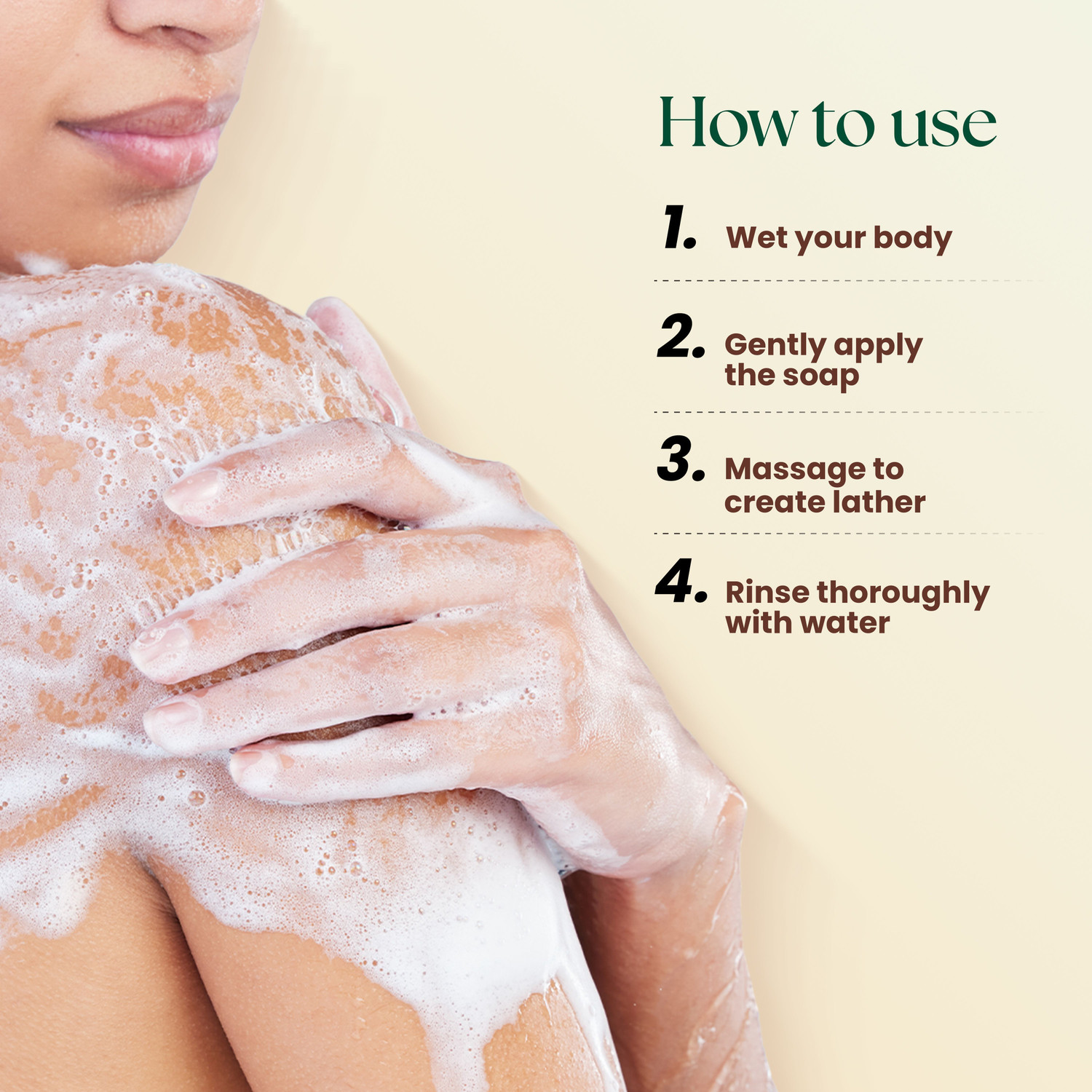Image of MOHA Rose & Almond Bathing Soap for Women & Men | Gently Exfoliates & Hydrates Skin