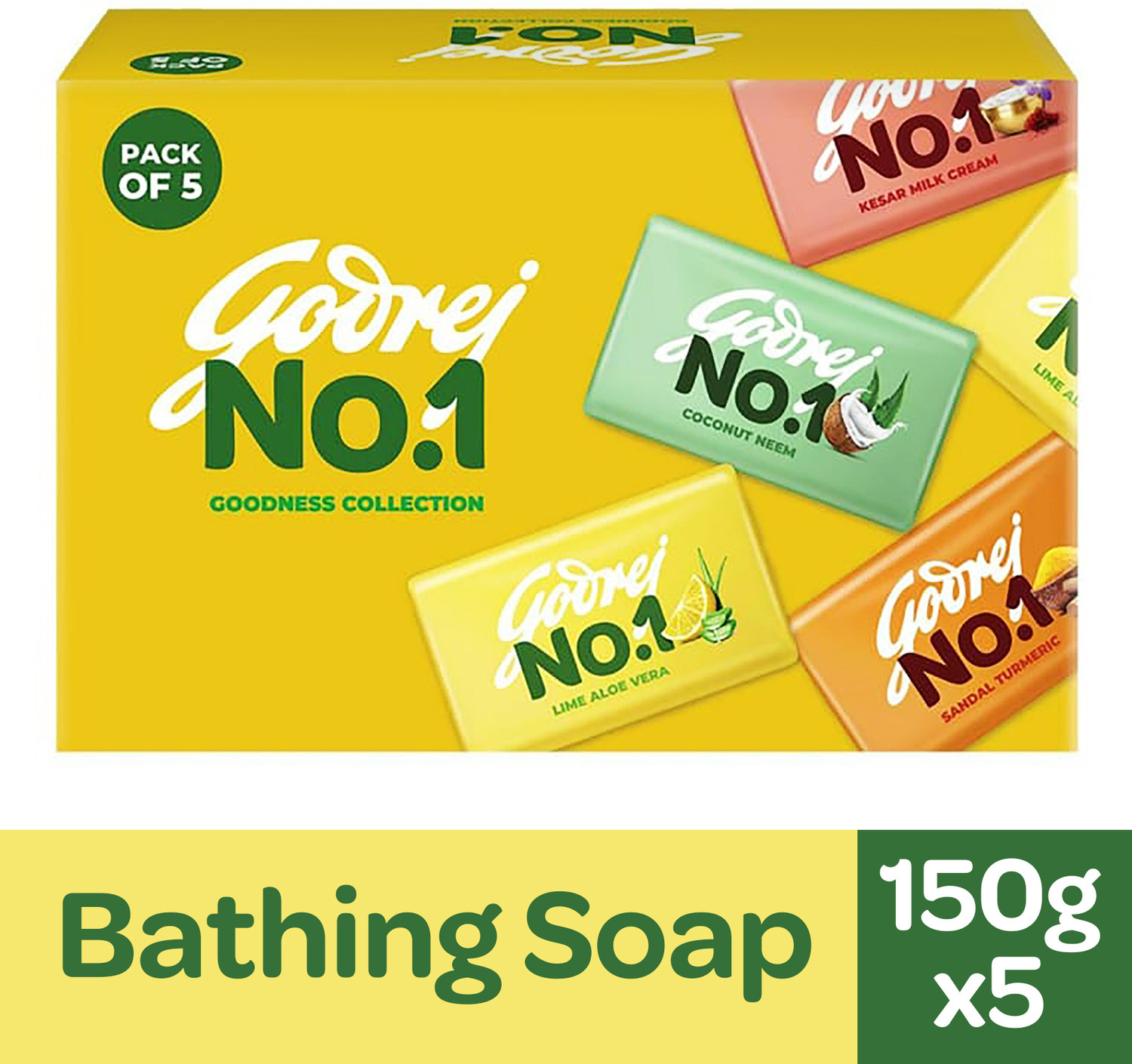 Image of Godrej No.1 Goodness Collection Bath Soap