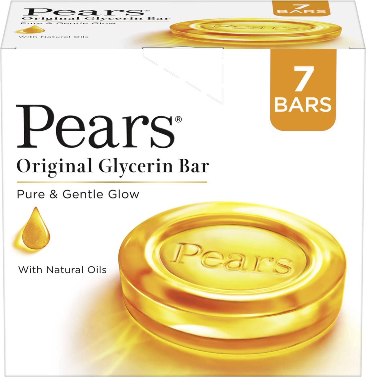 Pears Pure & Gentle Bathing Soap Bar 125 g (Combo Pack of 7) (7 x