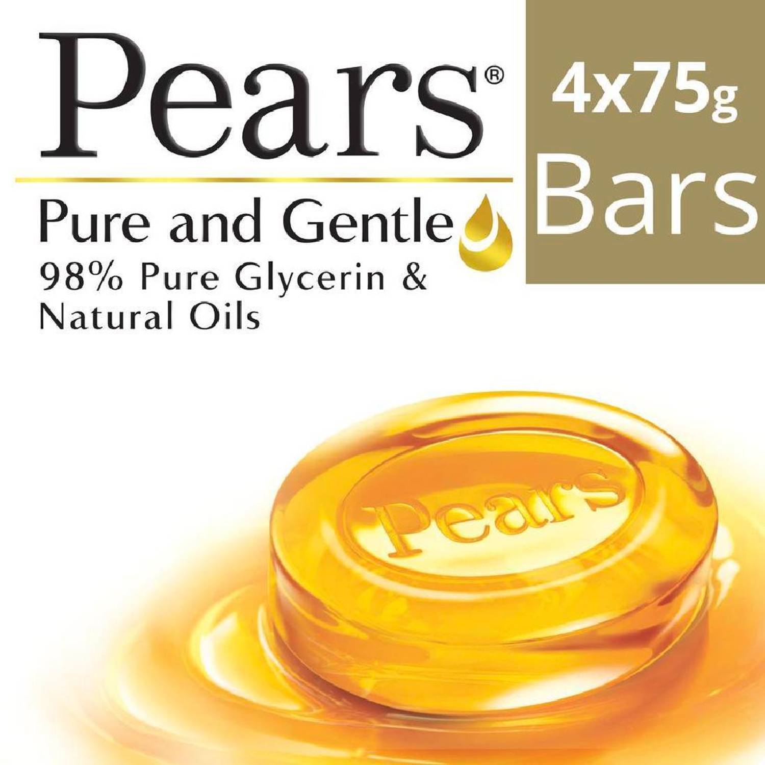 Pears Pure & Gentle Bathing Bar - Image 1