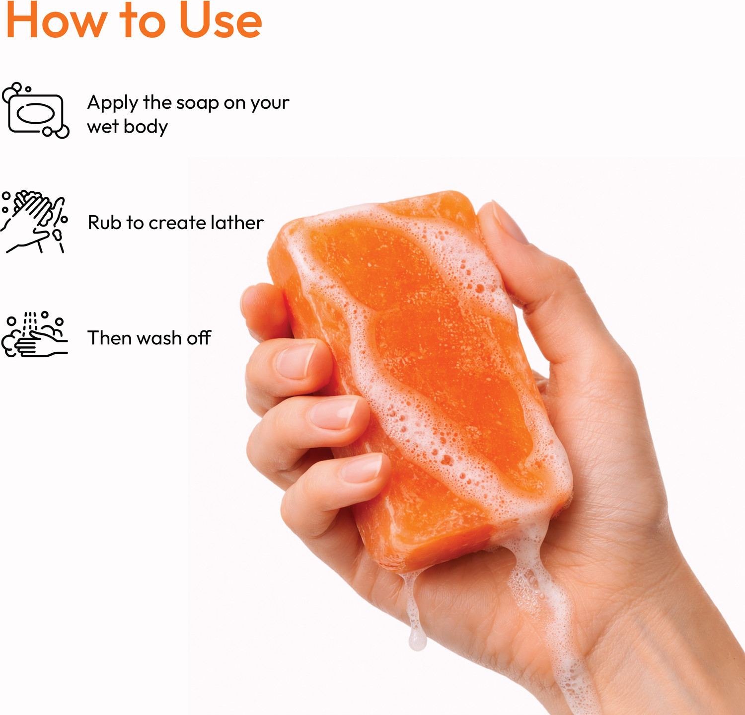 Image of Niraahi Orange Soap For Bright & Fresh Skin