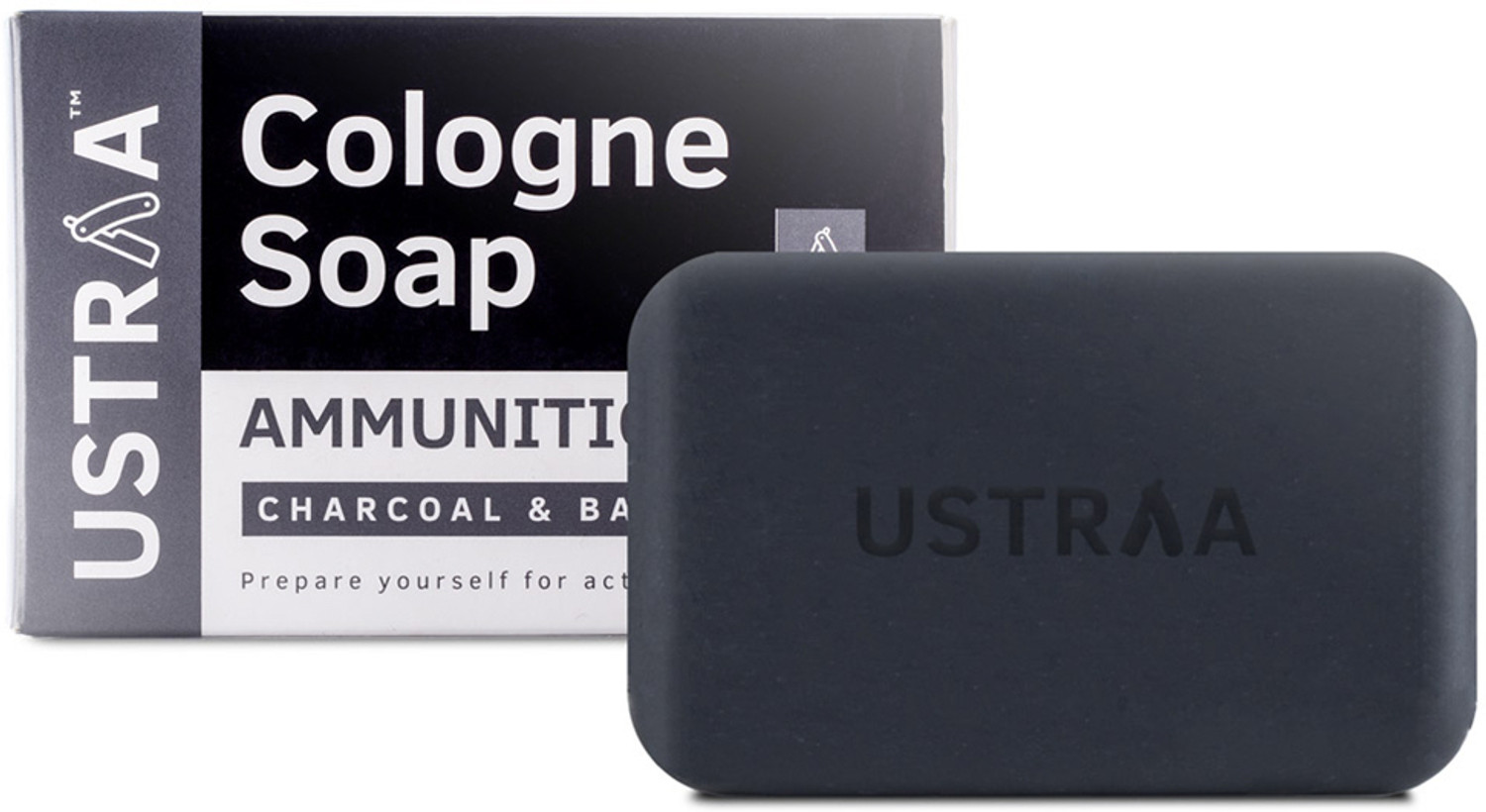 Image of USTRAA Ammunition Cologne Soap with Charcoal & Bay Leaf, Nourishing & Cleansing Soap