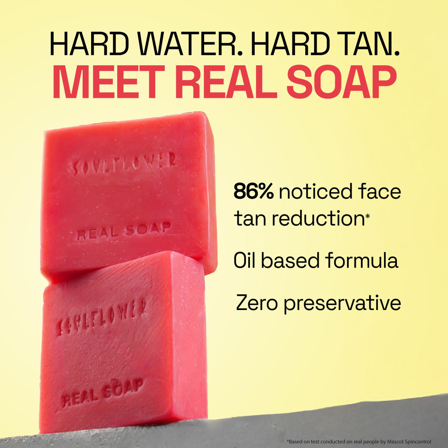 Image of Soulflower Tomato Soap for Tan Removal, Face, Body, Cleanser, Moisturize, Handmade Bar