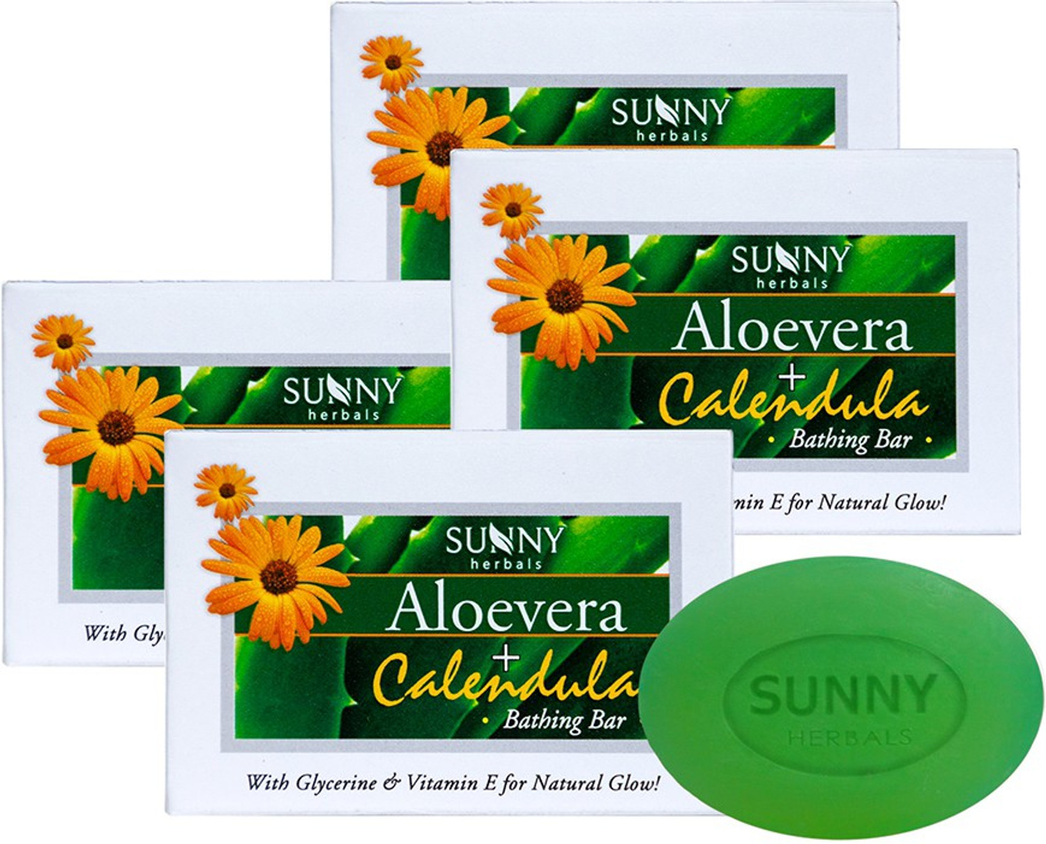 Image of Sunny Herbals Aloe Vera and Calendula Soap
