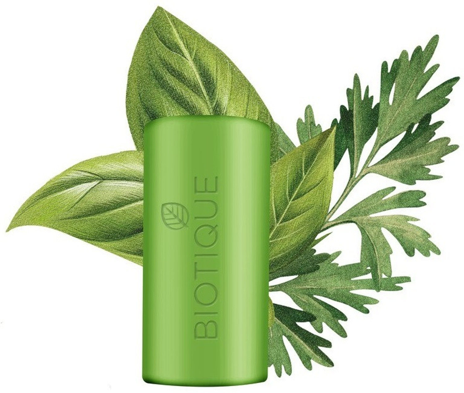 Image of BIOTIQUE Basil & Parsley Revitalizing Bathing Bar, Ayurvedic and Organically Pure
