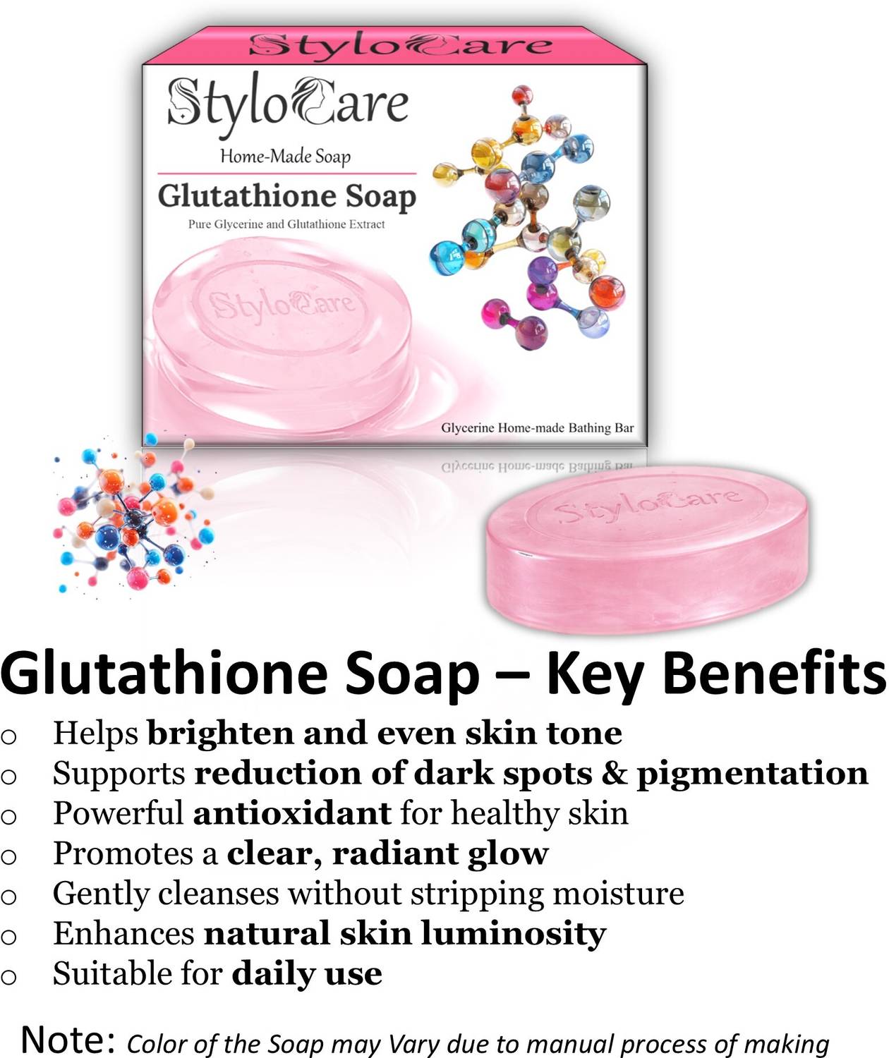 Stylo Care Glutathione Bath Soap Bar 100g (Combo Pack of 8) Moisturizing  Glycerine Soap - Price in India, Buy Stylo Care Glutathione Bath Soap Bar  100g (Combo Pack of 8) Moisturizing Glycerine