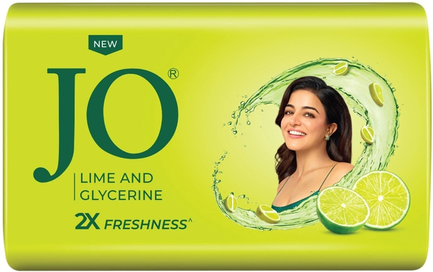 Image of Jo Fresh Lime(125g X4) & Almond & Cream (125g X 4) Soap with Glycerine