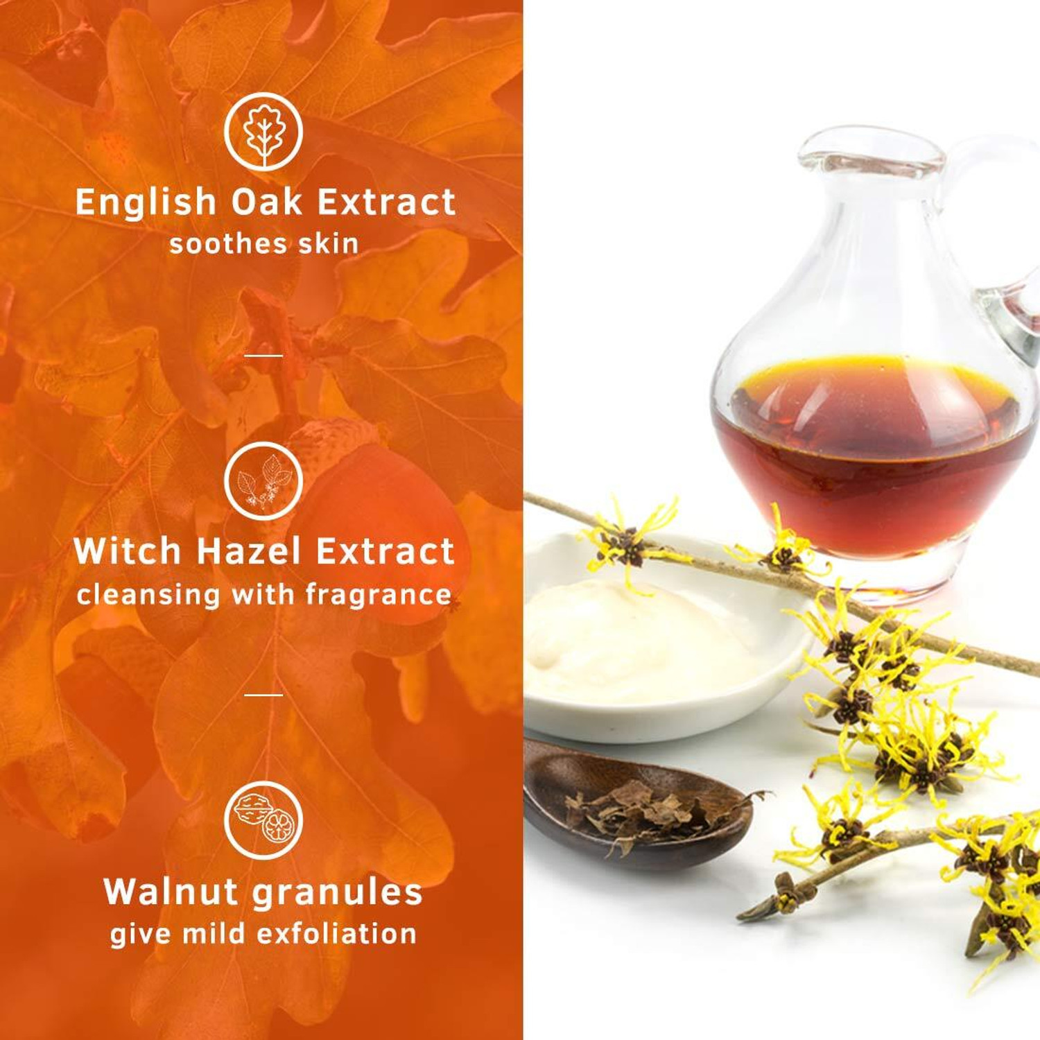 Image of USTRAA Rebel Cologne Soap with Oak & Walnut Scrub, For Deep Cleaning & Mild Exfoliation