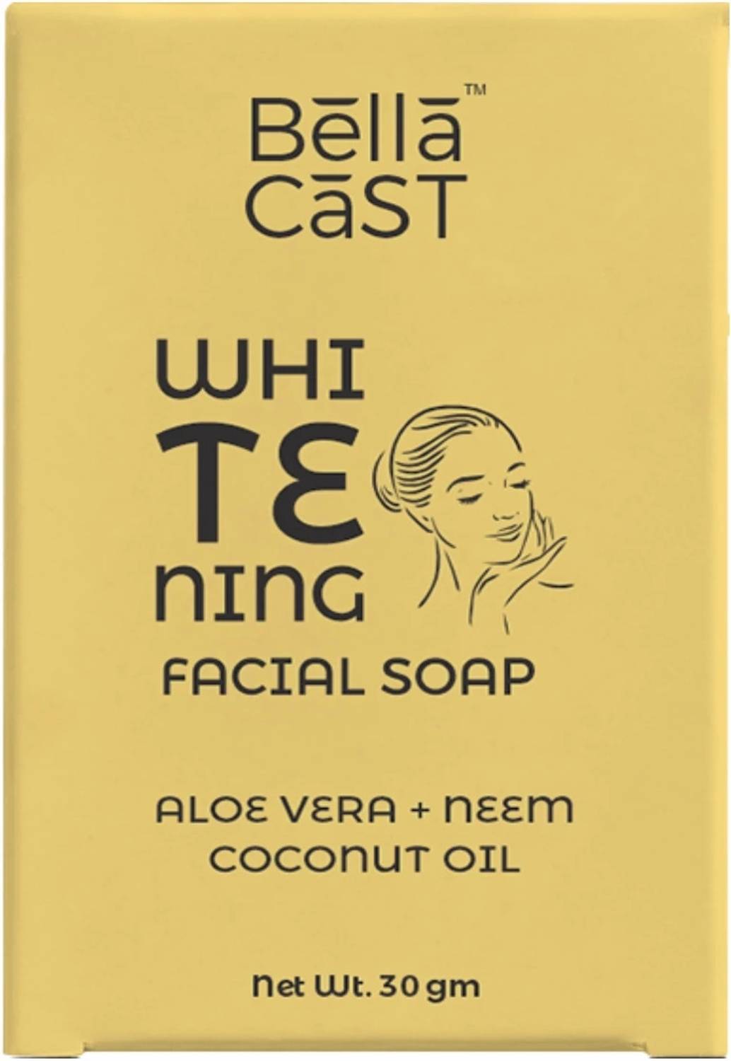 BellaCast Aloe Vera + Neem Coconut Oil Facial Soap | Hyderated & Nourishes Skin
