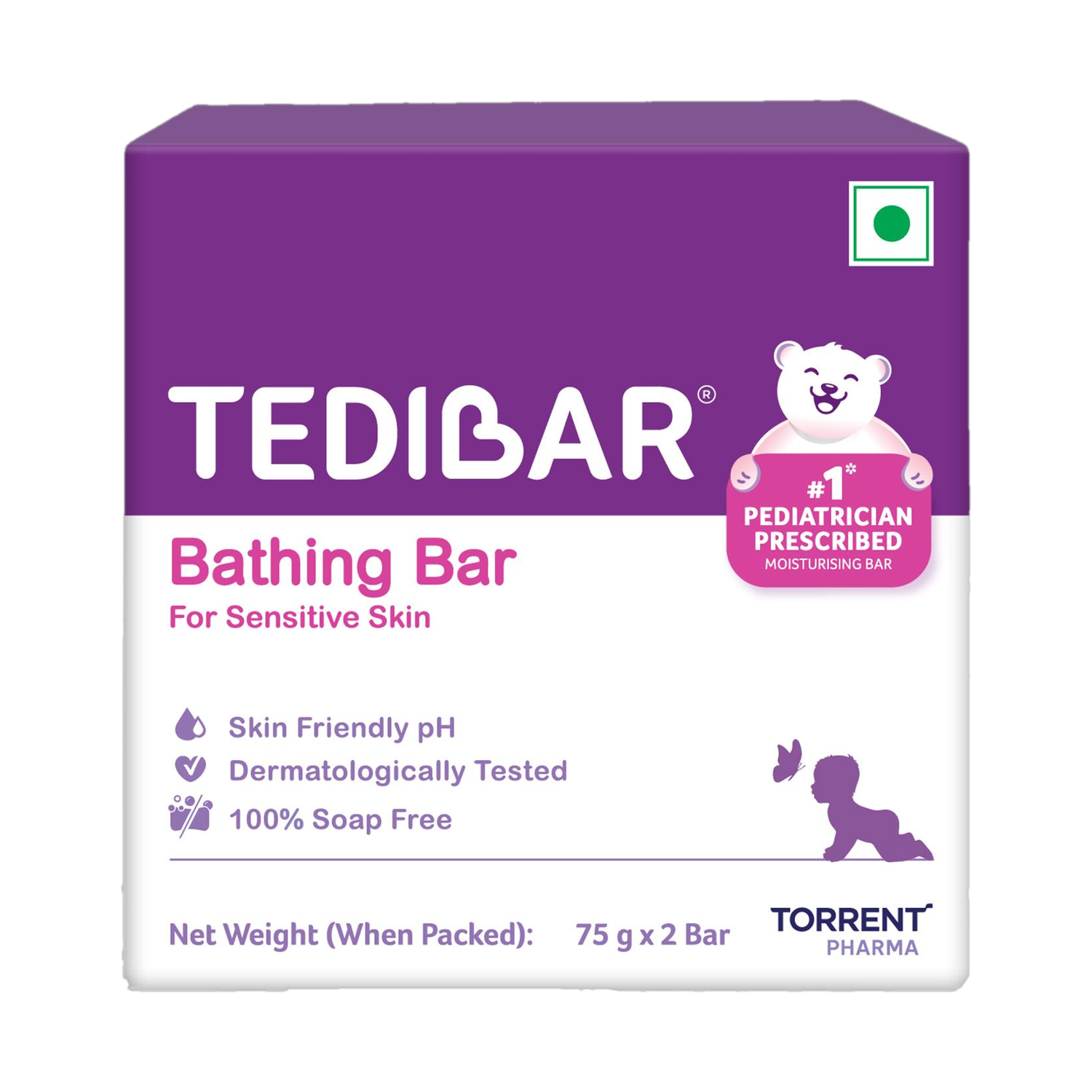 Tedibar Moisturising Baby Bathing Bar 75g