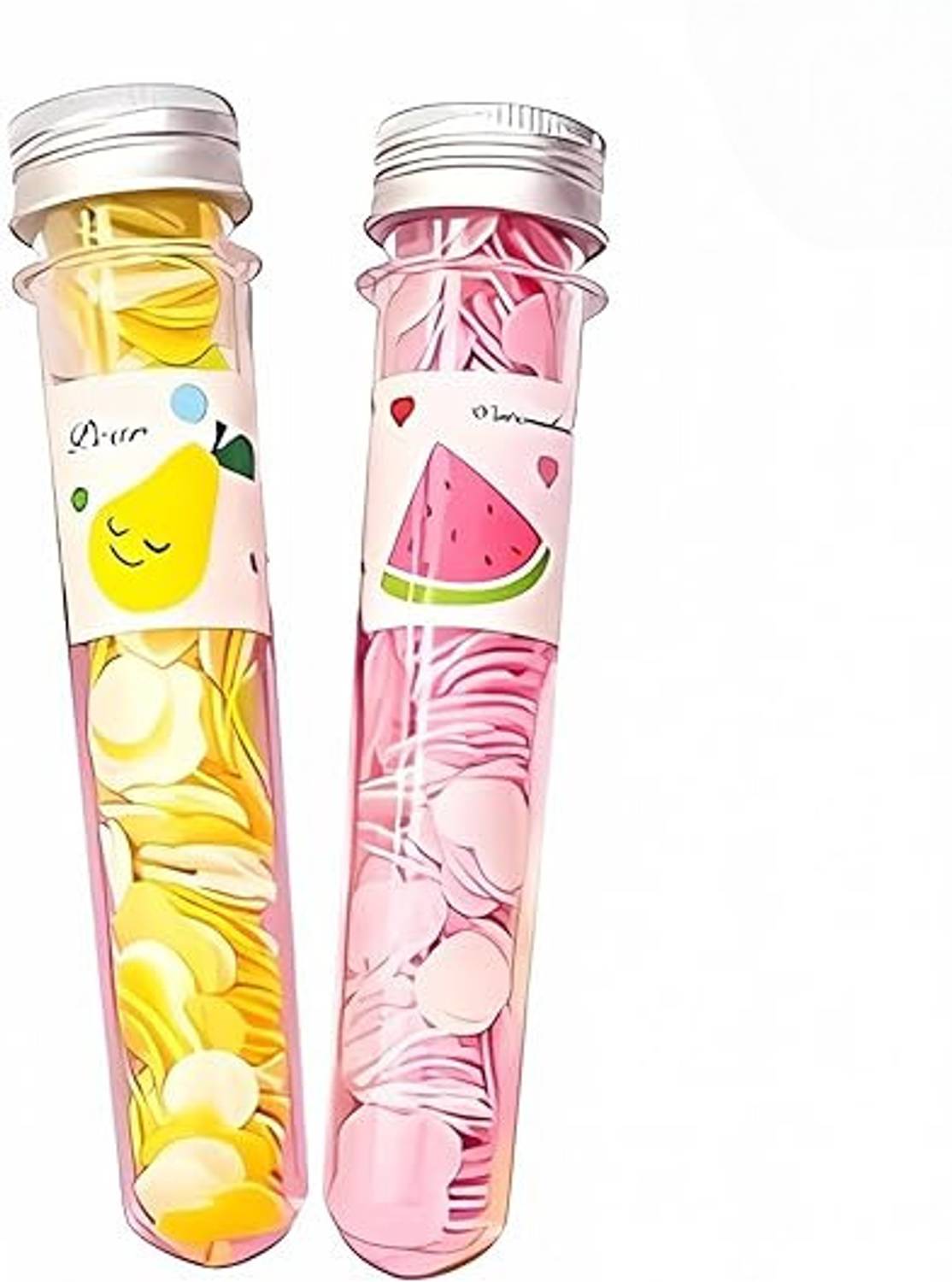 ALLIHOR 2Pcs Travel Soft Paper Soap Flower Design Tube Shape Bottle