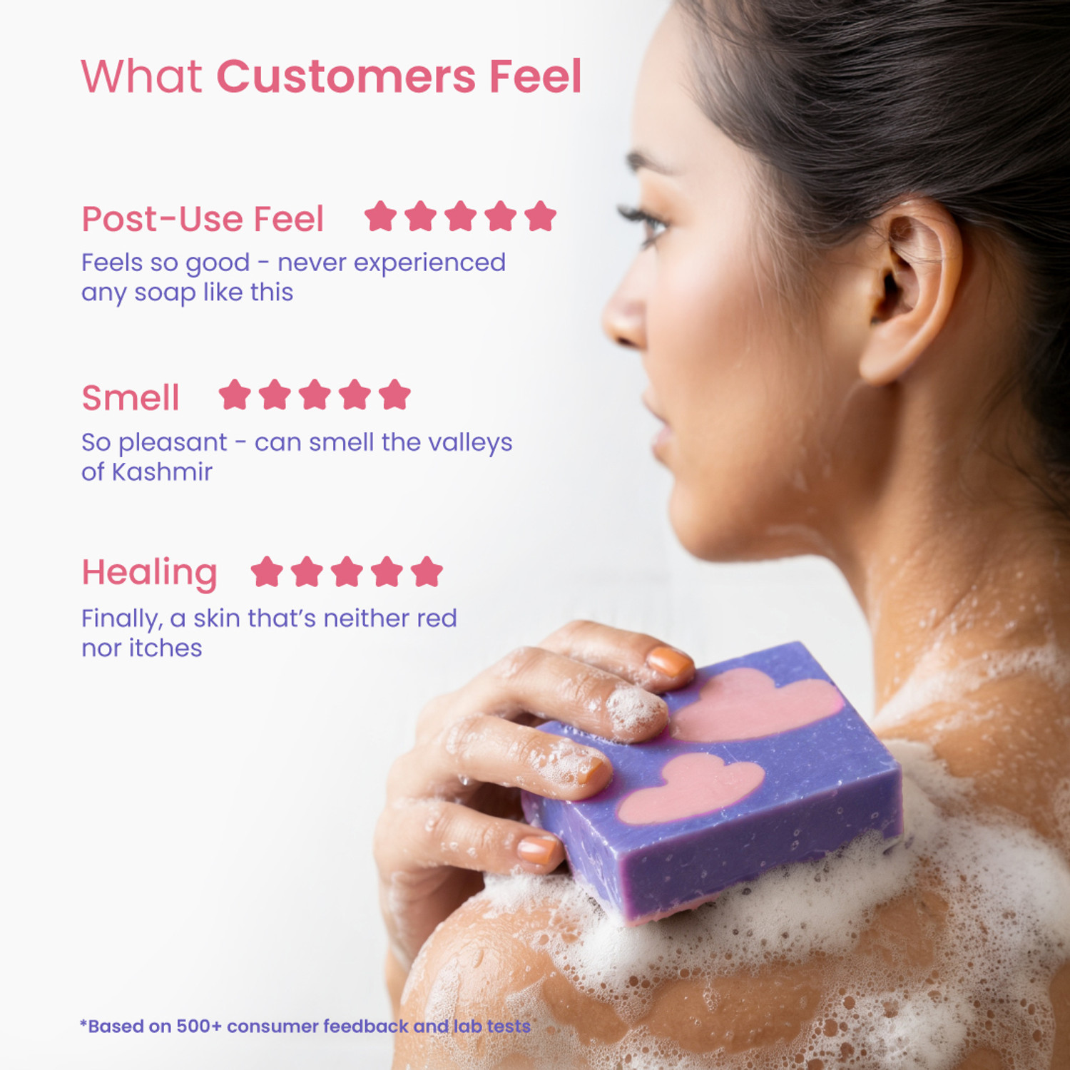 Image of Nat Habit Himalayan Lavender Soap for Glowing Skin Cold Pressed Moisturising Soap