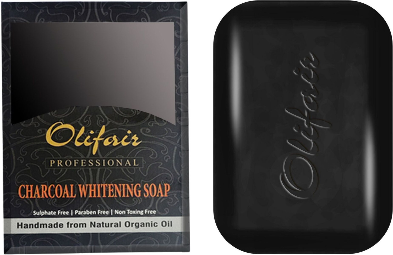 Image of Olifair Charcoal Whitening Soap pack of 1