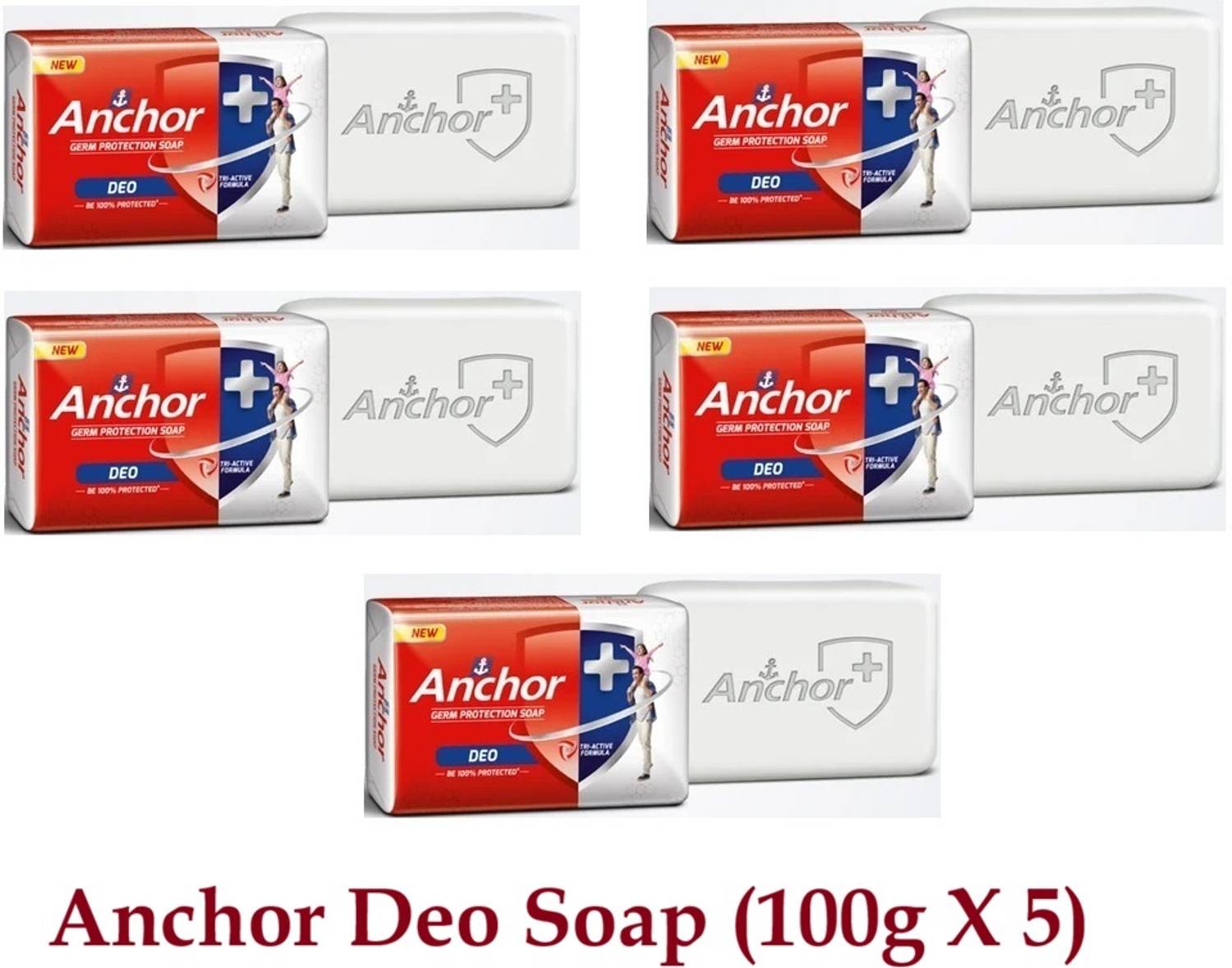 ANCHOR Deo Germ Protection Soap(100g X 5)