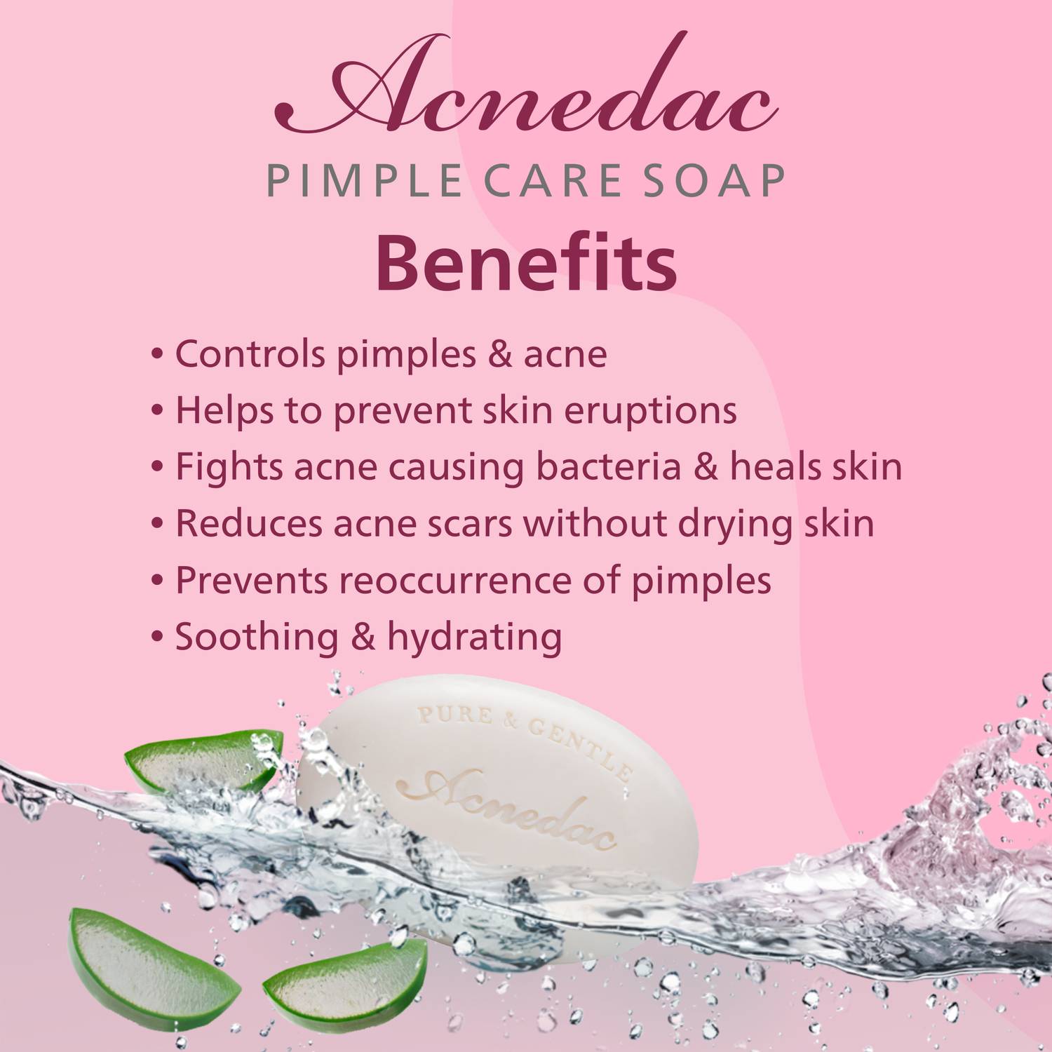 Acnedac Pimple Care Soap with Azelaic & Salicylic Acid - Image 4