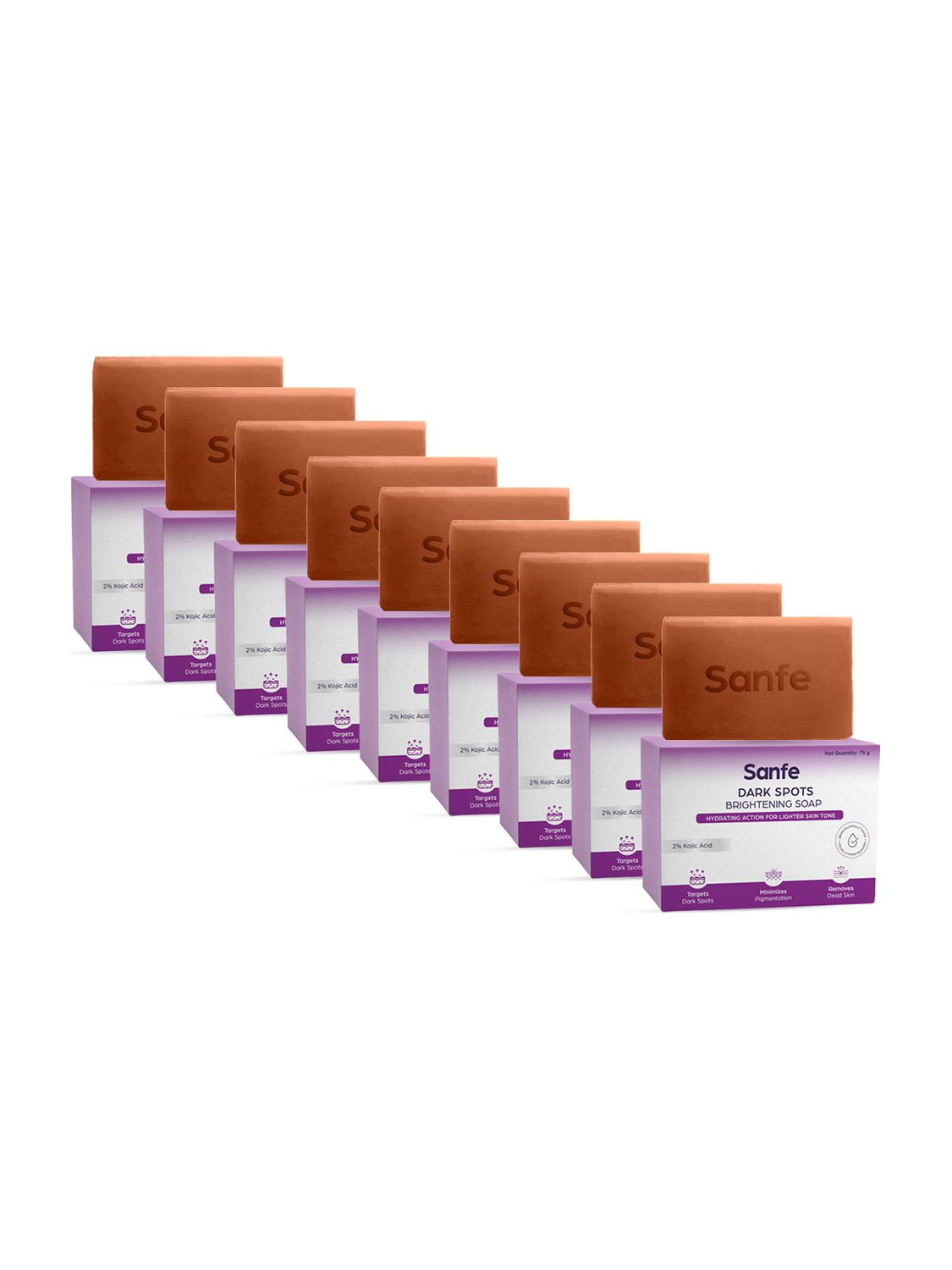 Image of Sanfe Kojic Acid Soap for Brightening Skin | Face & Body De Tan Soap