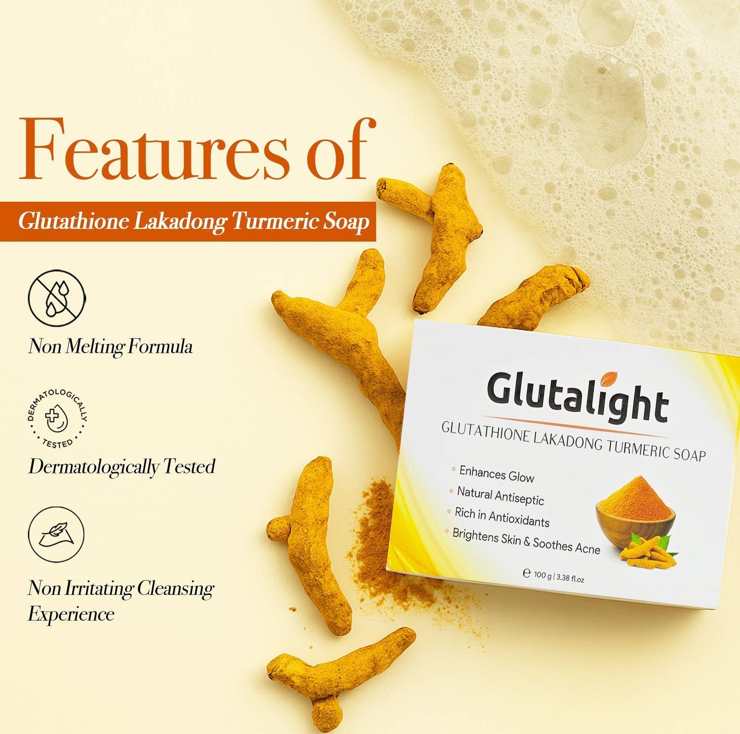 turmeric and glutathione R&D Care & Shower Scrub 700g this formula creates a daily shield for your cells. Effective Turmeric and Glutathione Skin