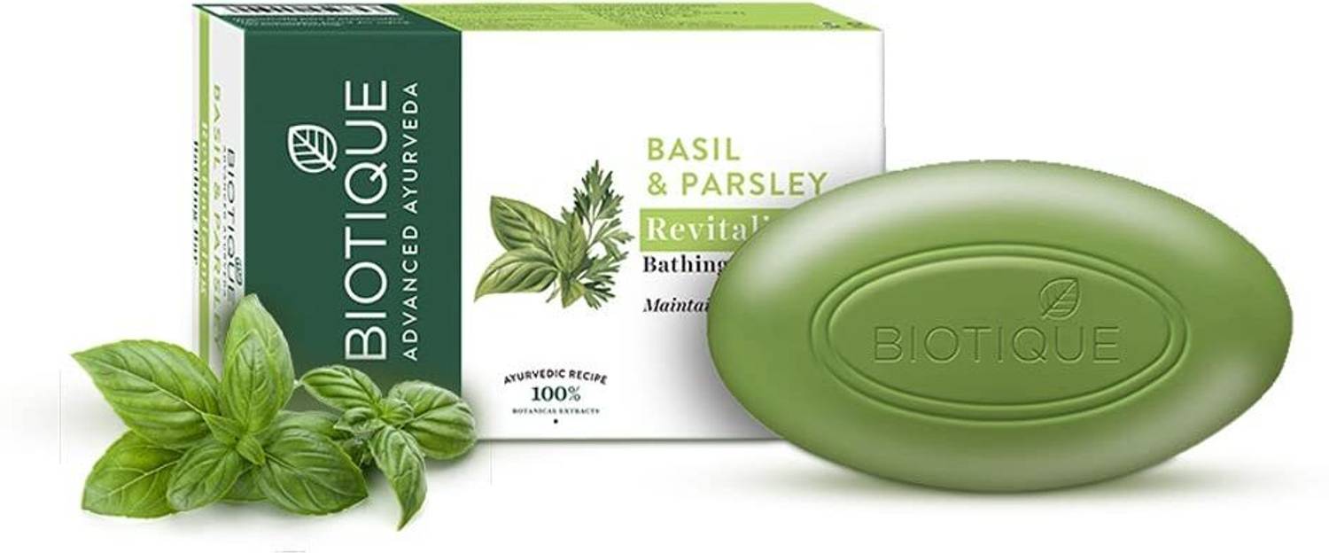 BIOTIQUE Basil and Parsley Soap