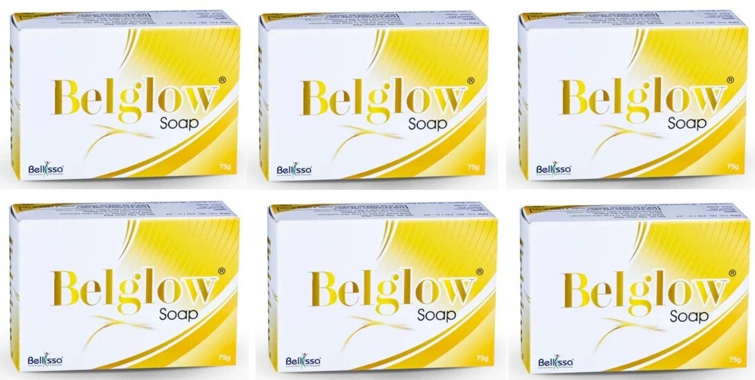 Bellissa BellissaBelglow Soap,75g(Pack Of 6)