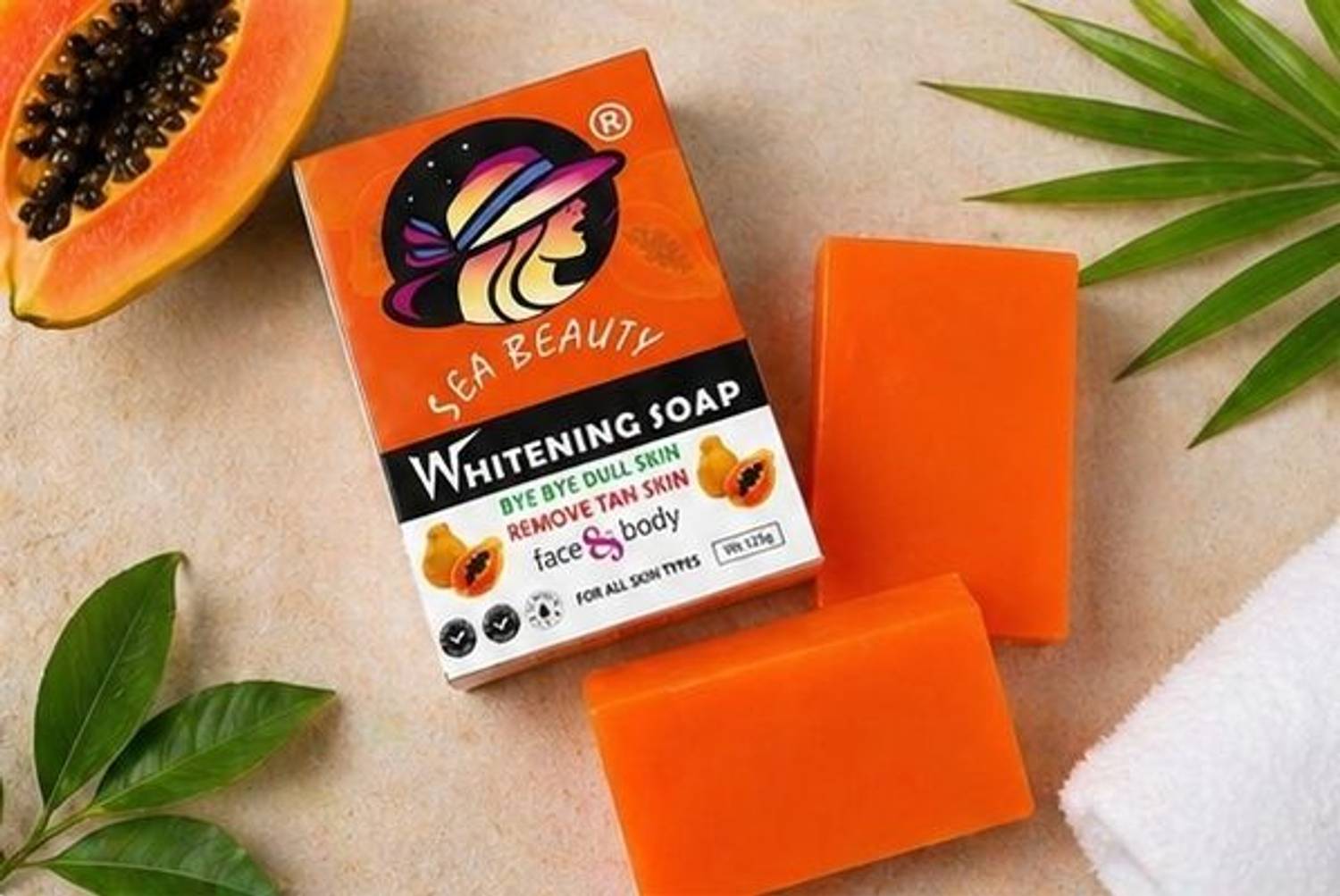 sea beauty Whitening Soap (Tan Removal & Glow) - Image 3
