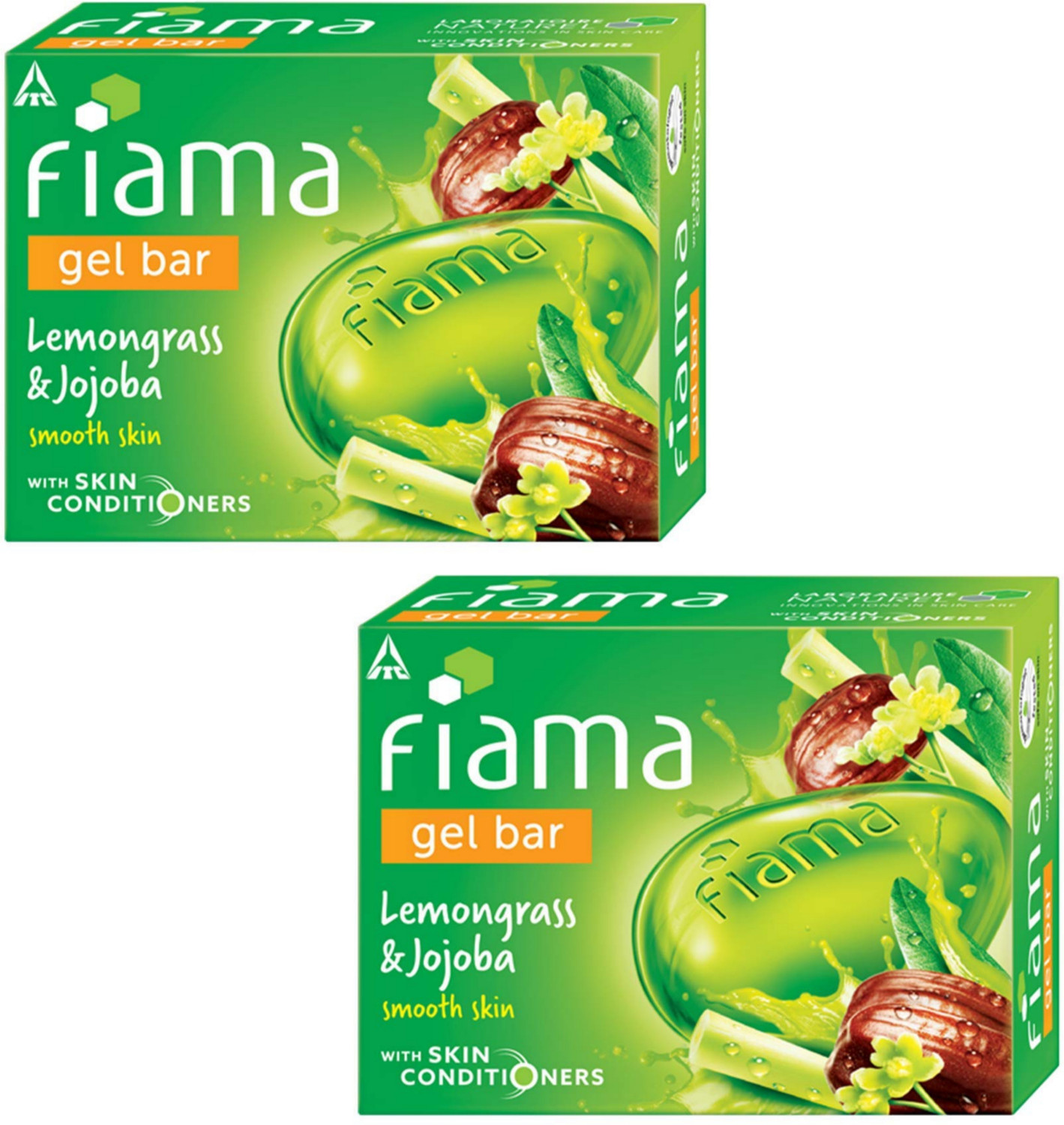 Image of FIAMA Lemongrass & Jojoba Soap Gel Bathing Bar, for Moisturized & Radiant Skin
