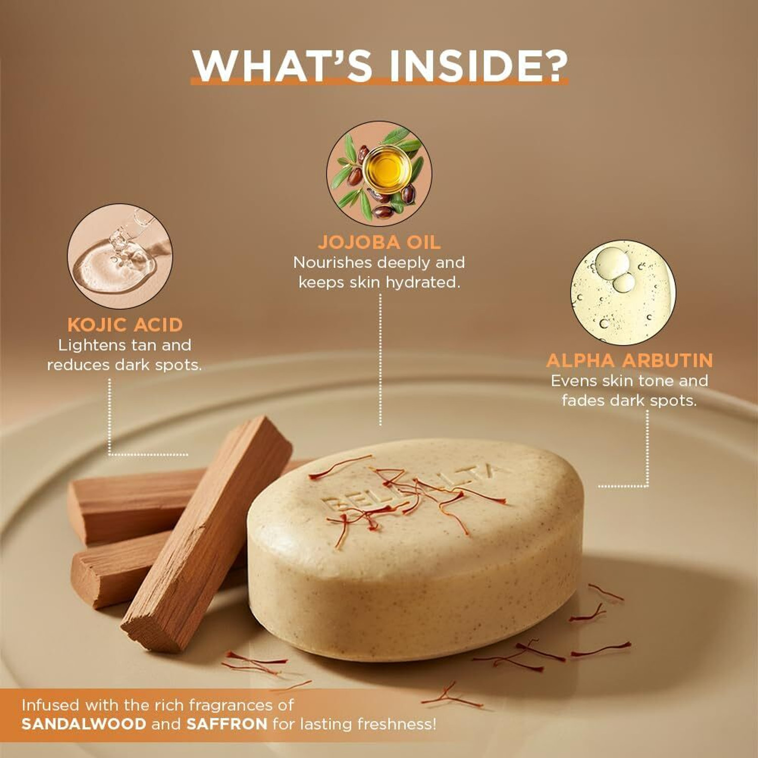 Image of BELLAVITA Detan Wonder Soap|Pack of 6 | Tan Removal Soap Deep Cleansing, Skin Brightening