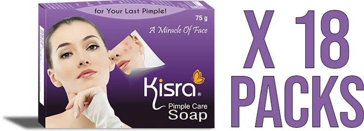 Image of KISRA Pimple Care Soap for Acne, Sun Tan, Blemishes, Fine Line, Darkspots |Men, Women