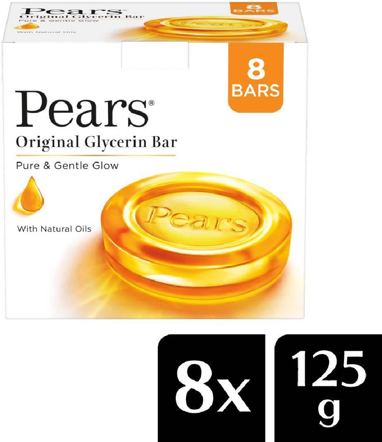 Pears Original Glycerin Soap Bar - Pure & Gentle Glow With 98%