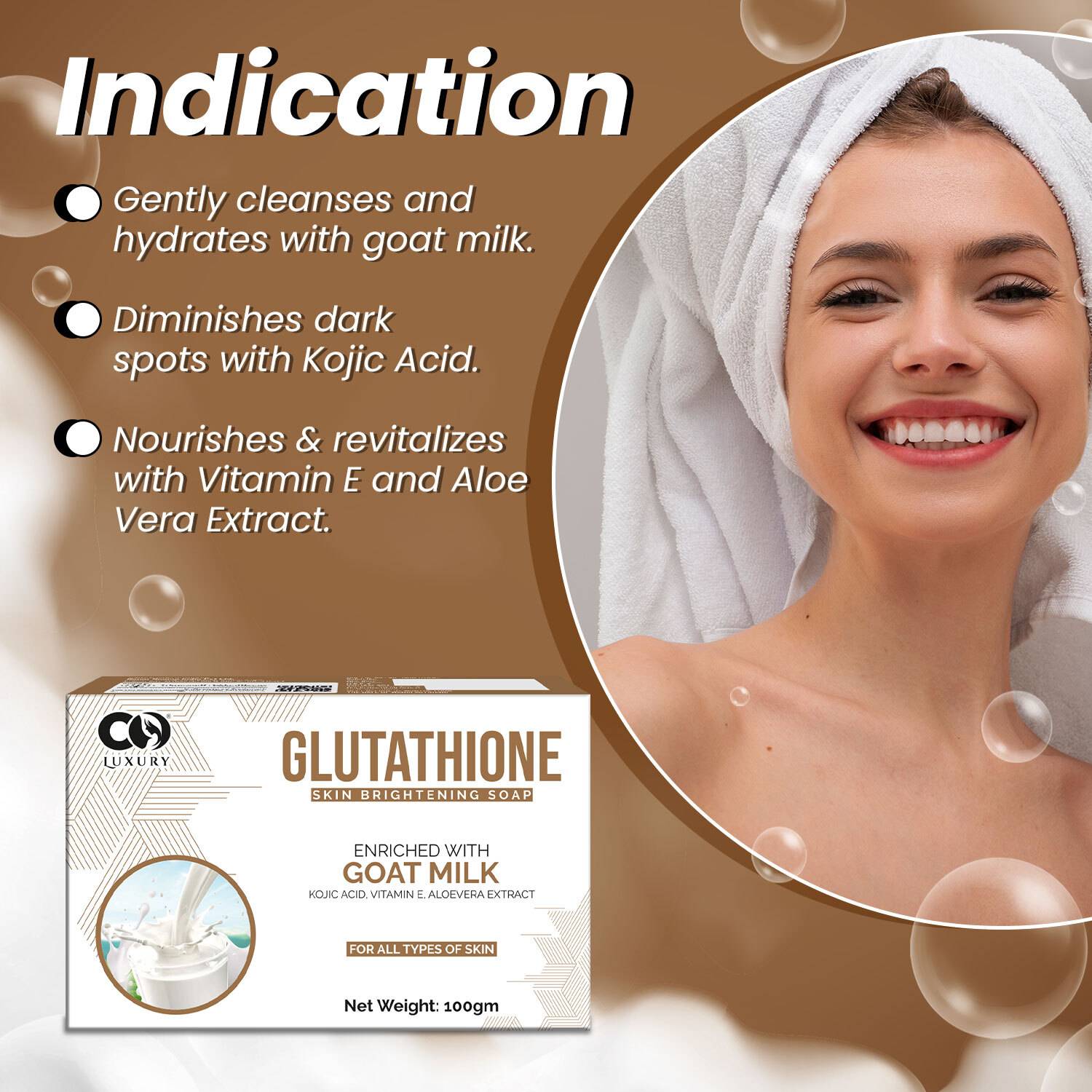 glutathione goat milk soap CO Luxury Glutathione Goat Milk Skin Brightening Soap | Kojic Acid,Aloevera  Extract - Price in India, Buy CO Luxury Glutathione Goat Milk Skin  Brightening Soap