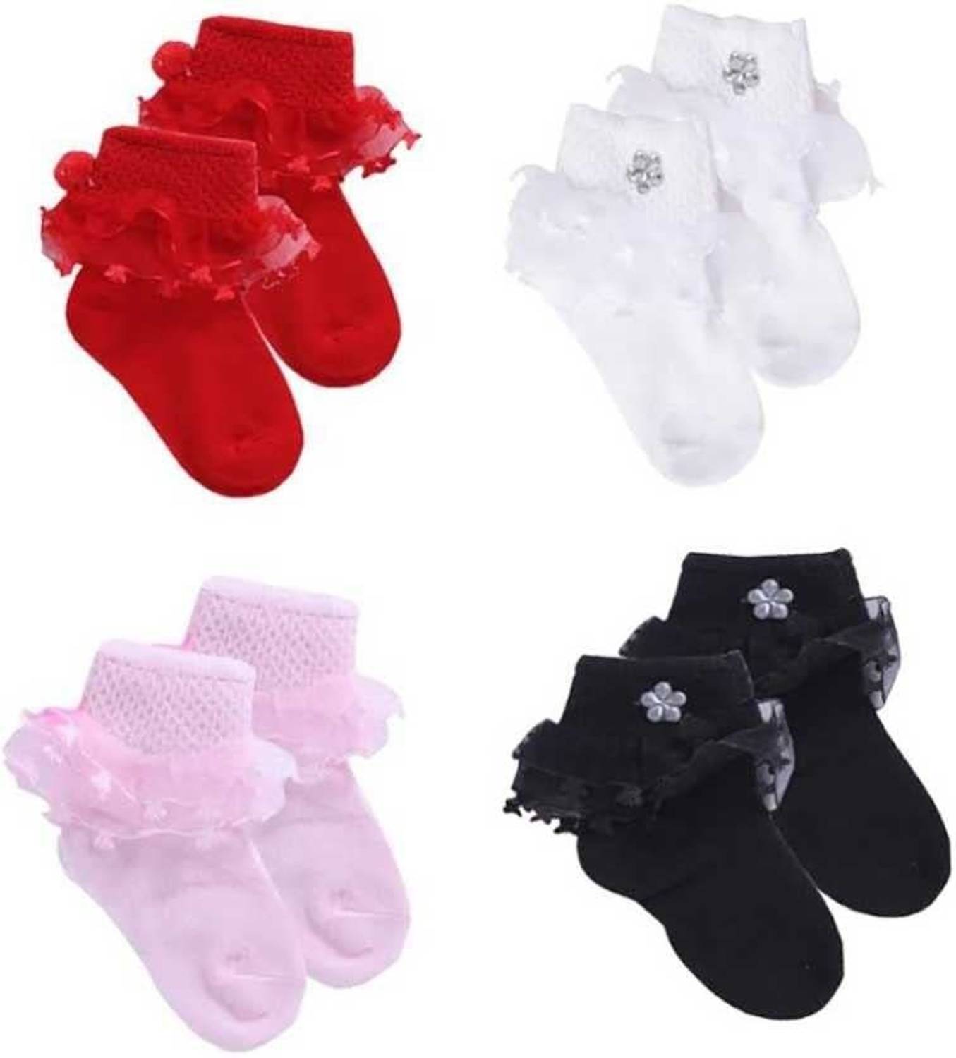 Aspher Baby Girls Solid, Embellished Ankle Length