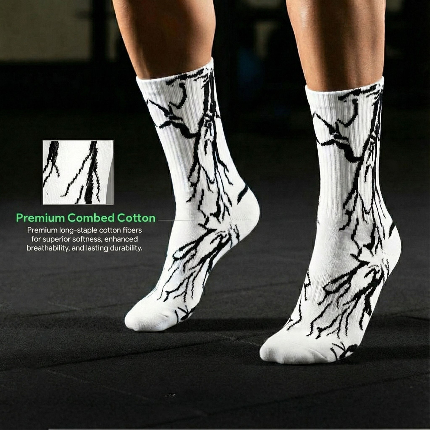 Image of YARNLOOM Men & Women Self Design, Graphic Print Calf Length