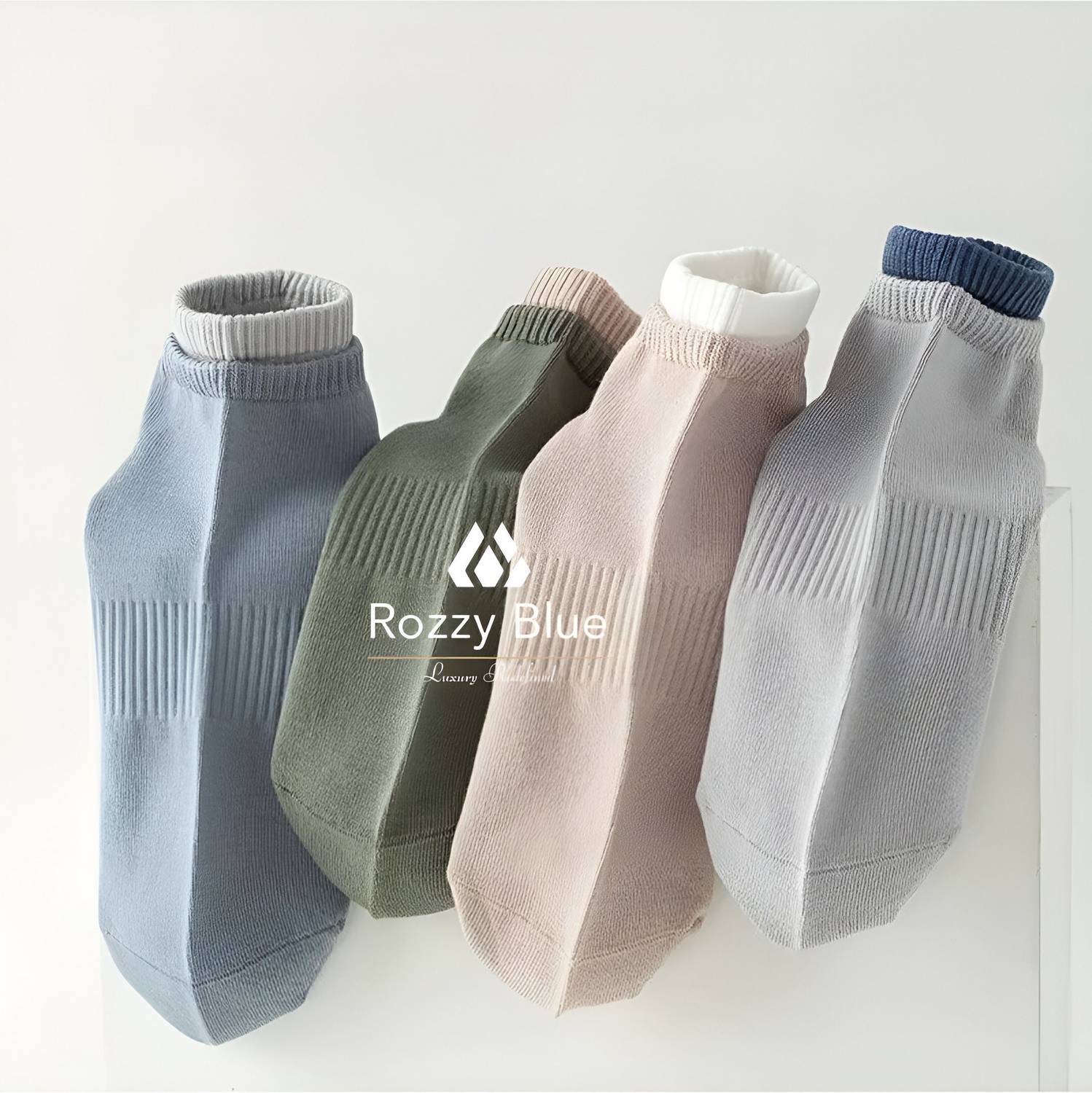 RozzyBlue Unisex Striped Ankle Length Pack of 7 - Image 5