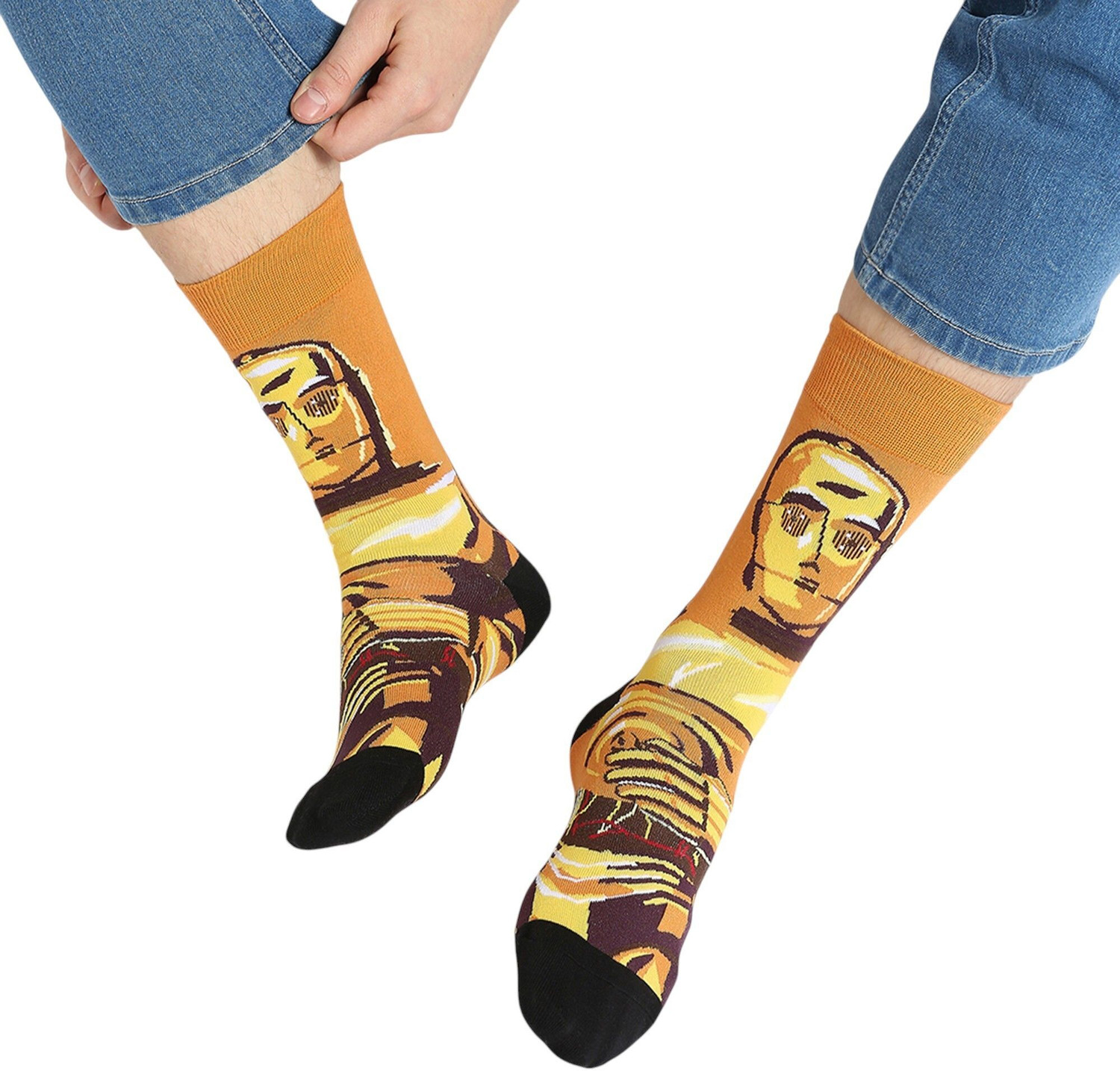 Image of SOCKSXPRESS Disney Starwars Men Printed Calf Length