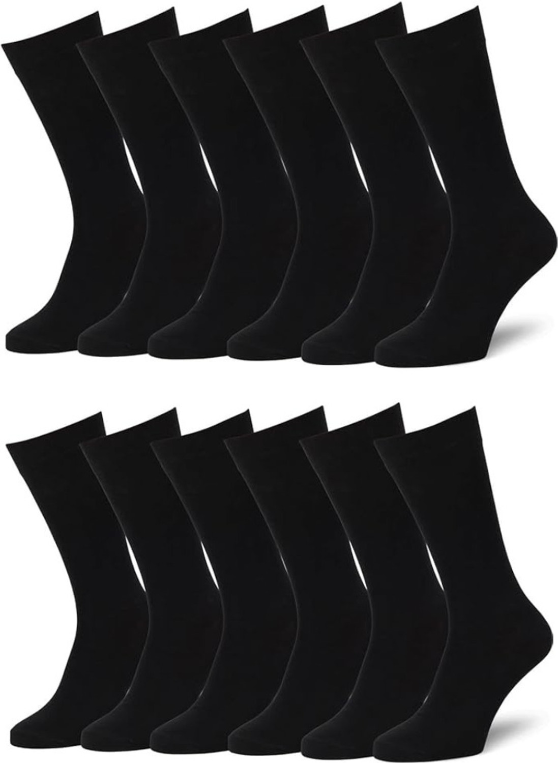 Deertouch Men & Women Solid Mid-Calf/Crew
