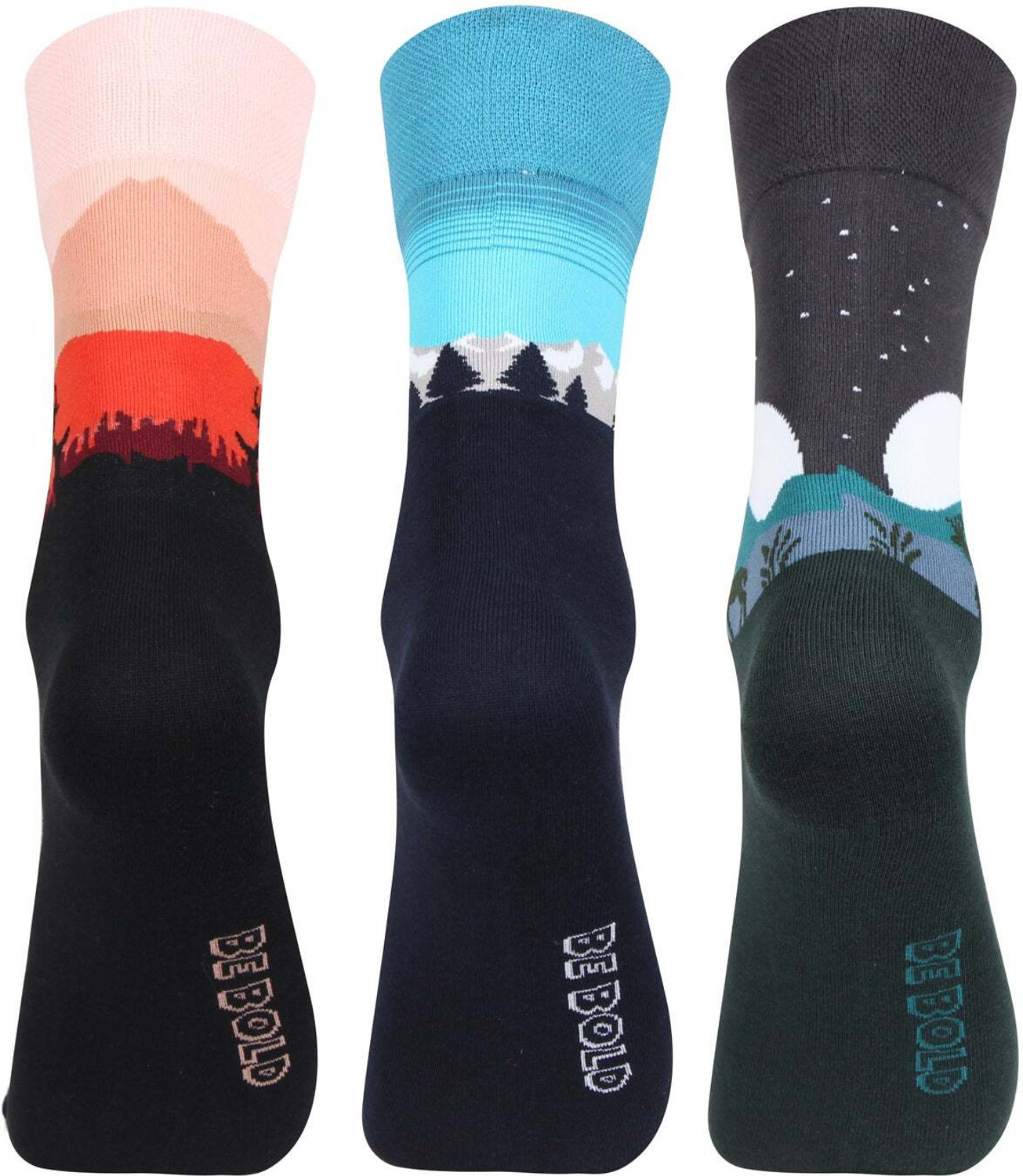 Image of BONJOUR Men Printed Mid-Calf /Crew