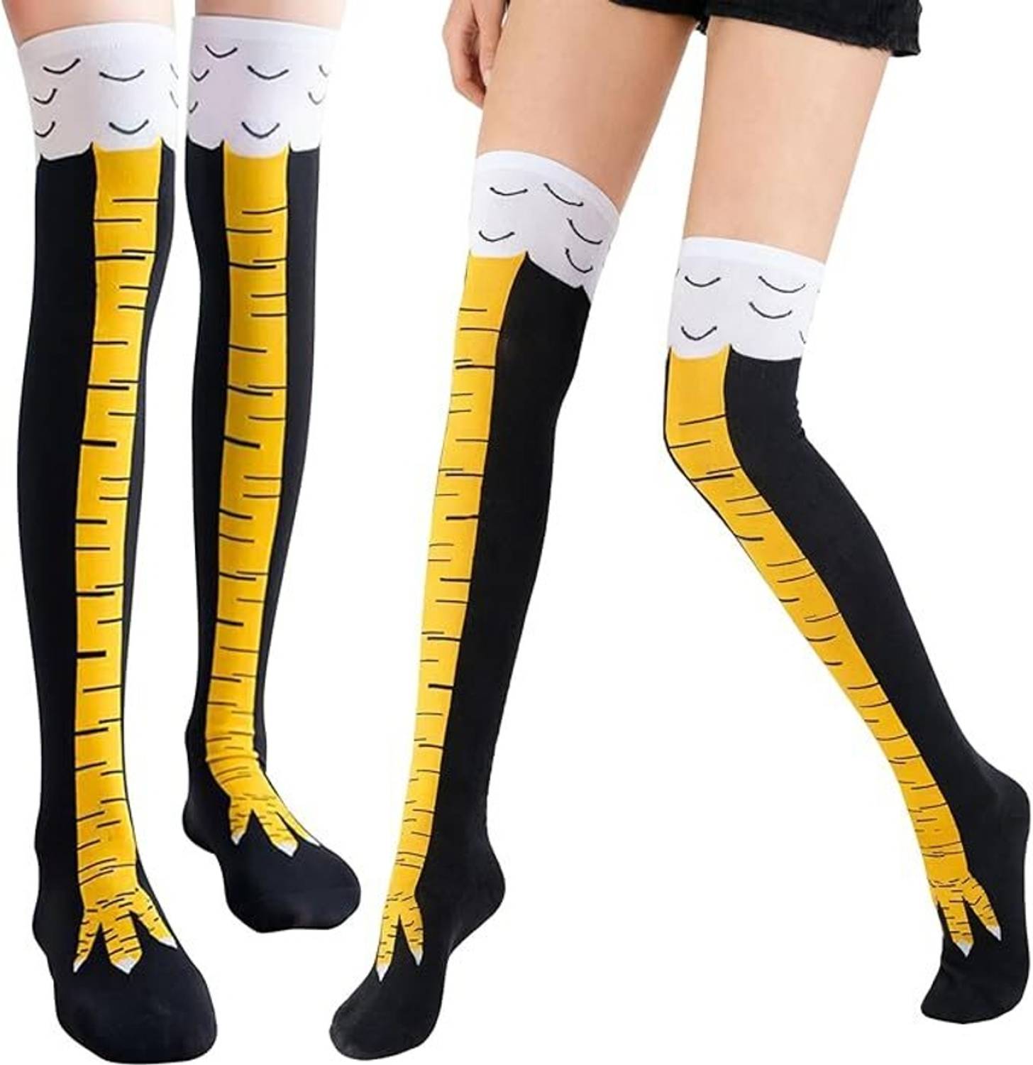 Zando Women Printed Knee High Pack of 2