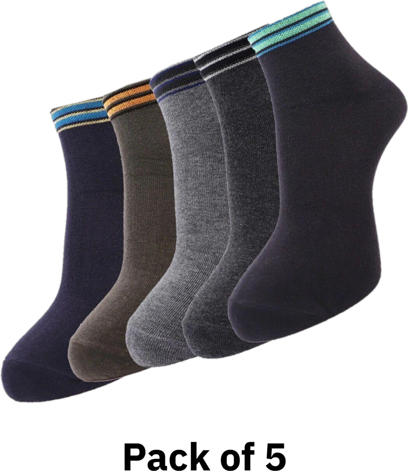 Image of Dollar Men Solid, Striped Ankle Length