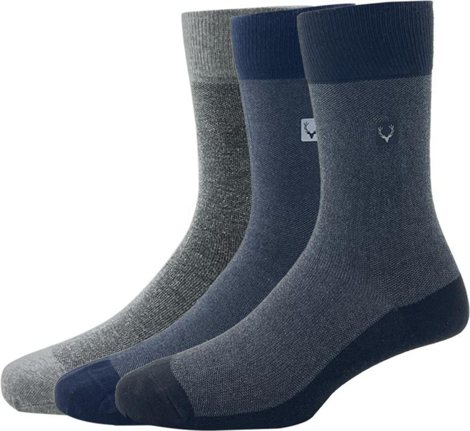 Image of Allen Solly Men Solid Mid-Calf /Crew