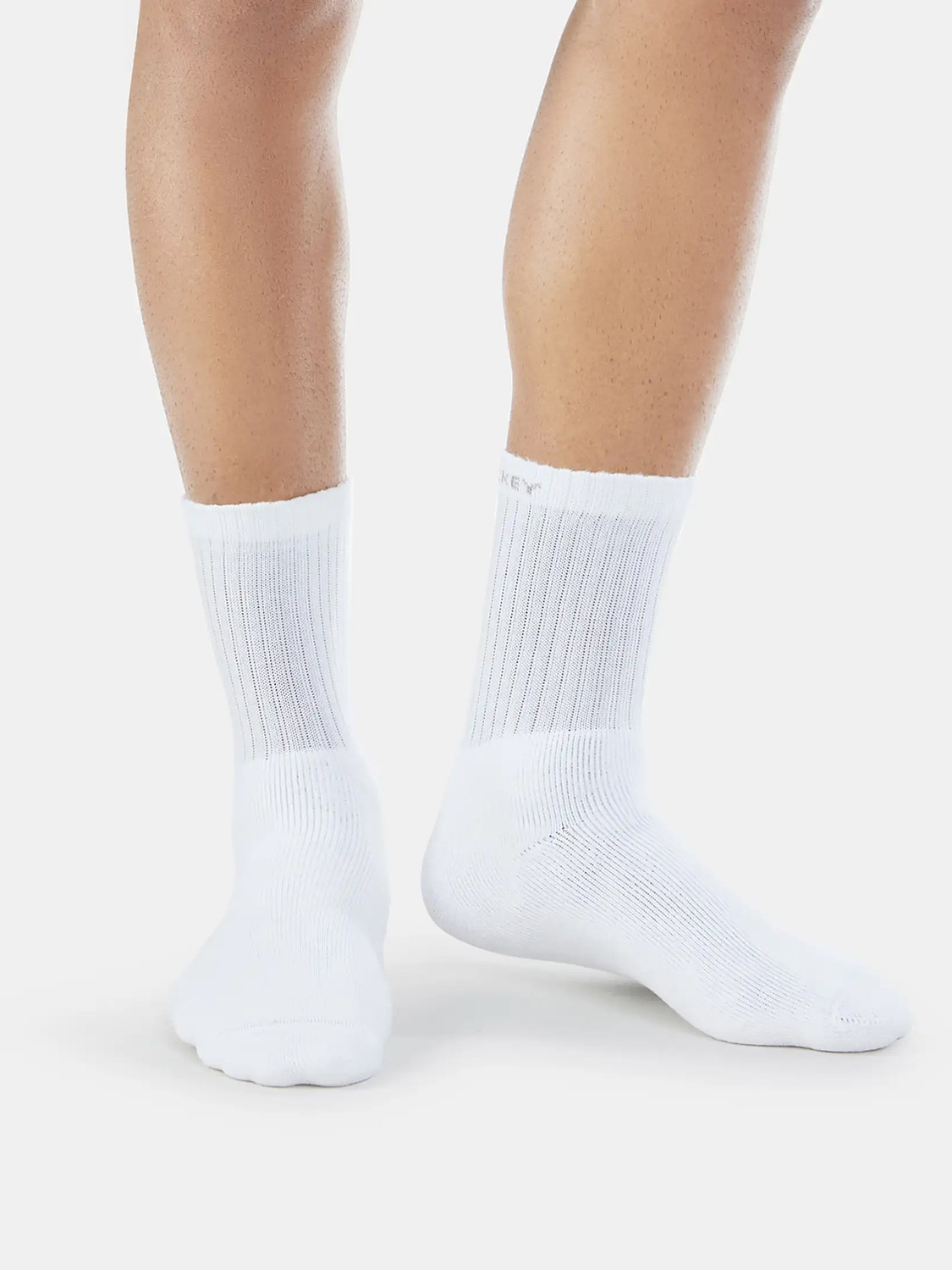 Image of JOCKEY 7030 Compact Cotton Terry Men Solid Mid-Calf /Crew