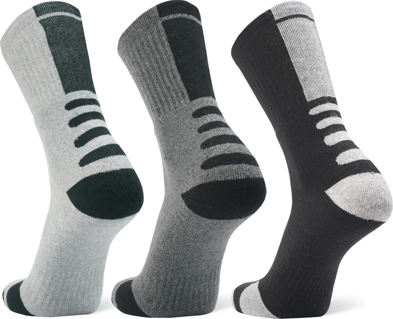 Image of ANCHOR Sports /Athletic Wear Cotton Socks For Men Geometric Print Mid-Calf /Crew