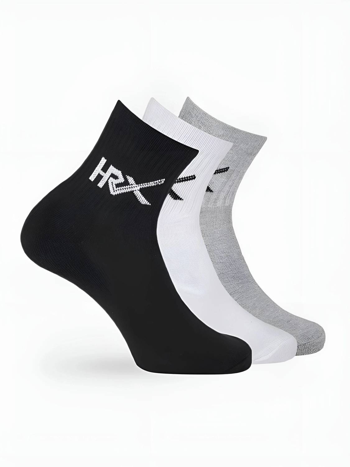 HRX by Hrithik Roshan Men Solid Ankle Length (Pack of 3)