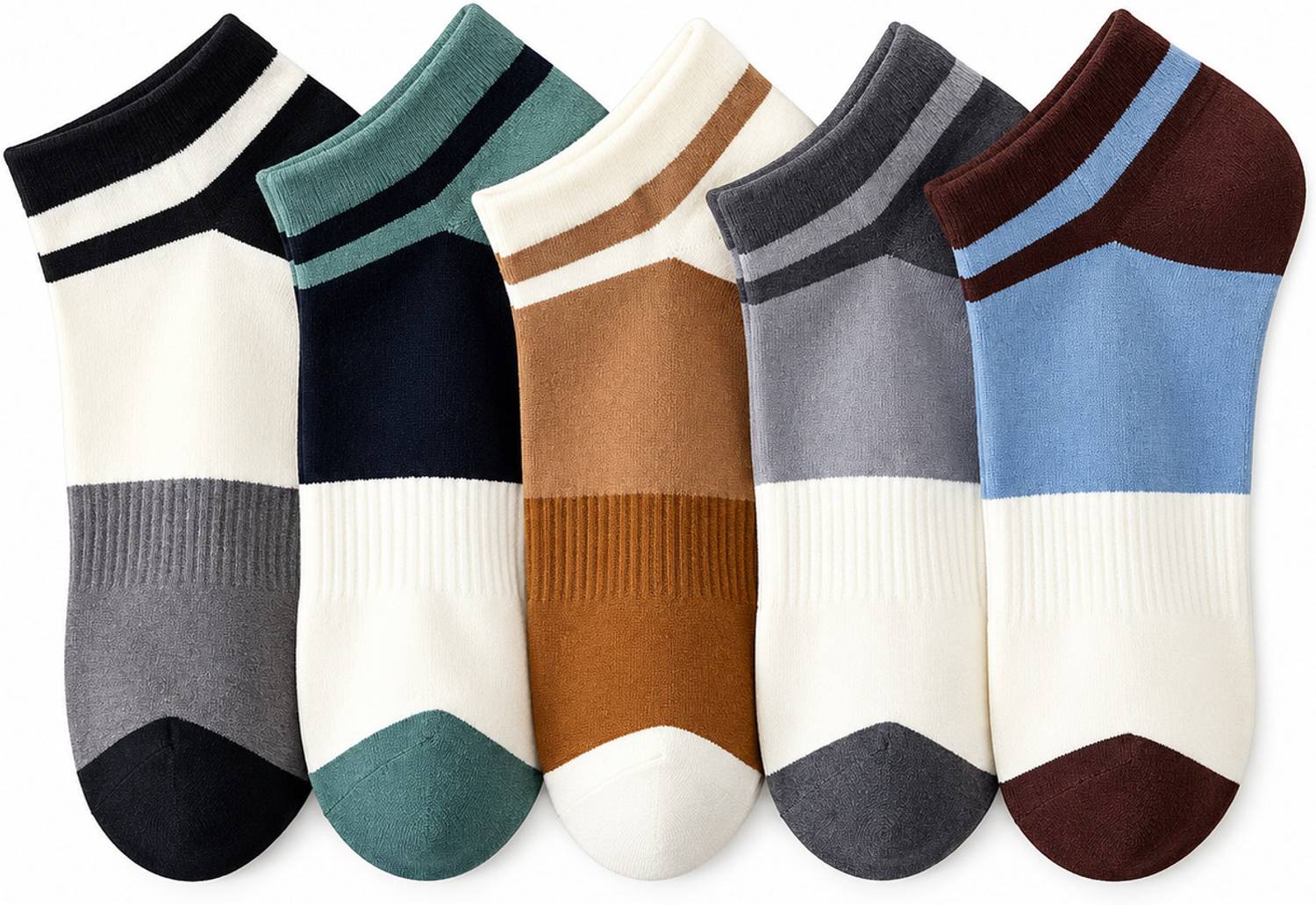 914 creation Unisex Color Block Ankle Length
