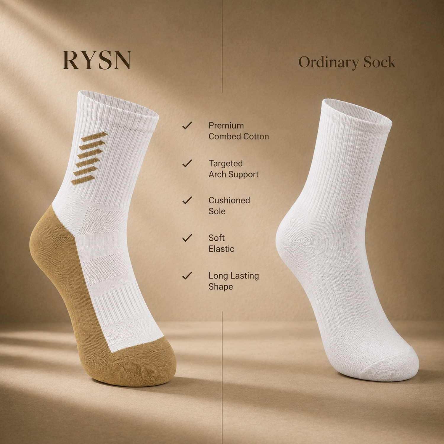 Image of RYSN Men Solid Ankle Length