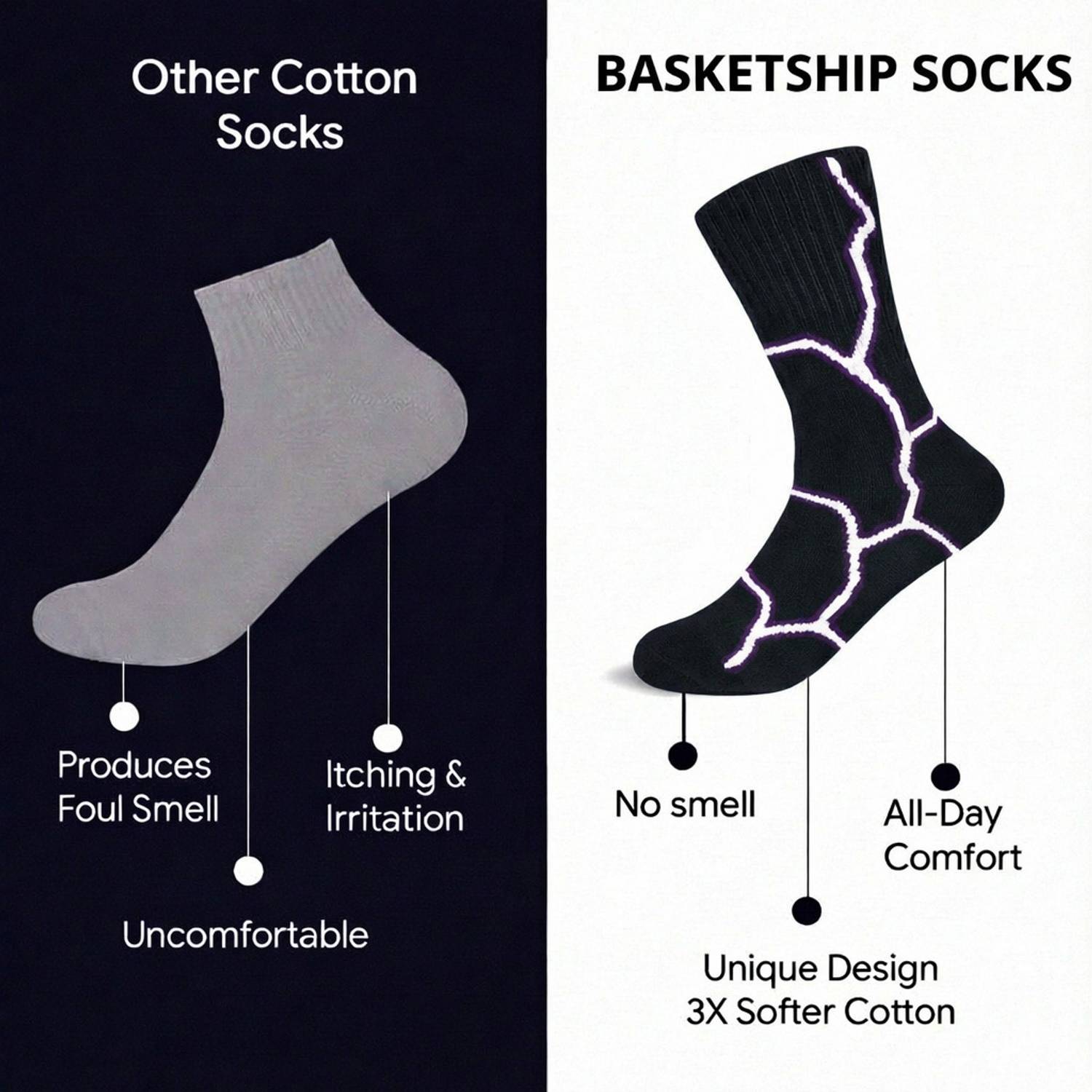 Basketship Men Self Design Calf Length Pack of 5 - Image 5